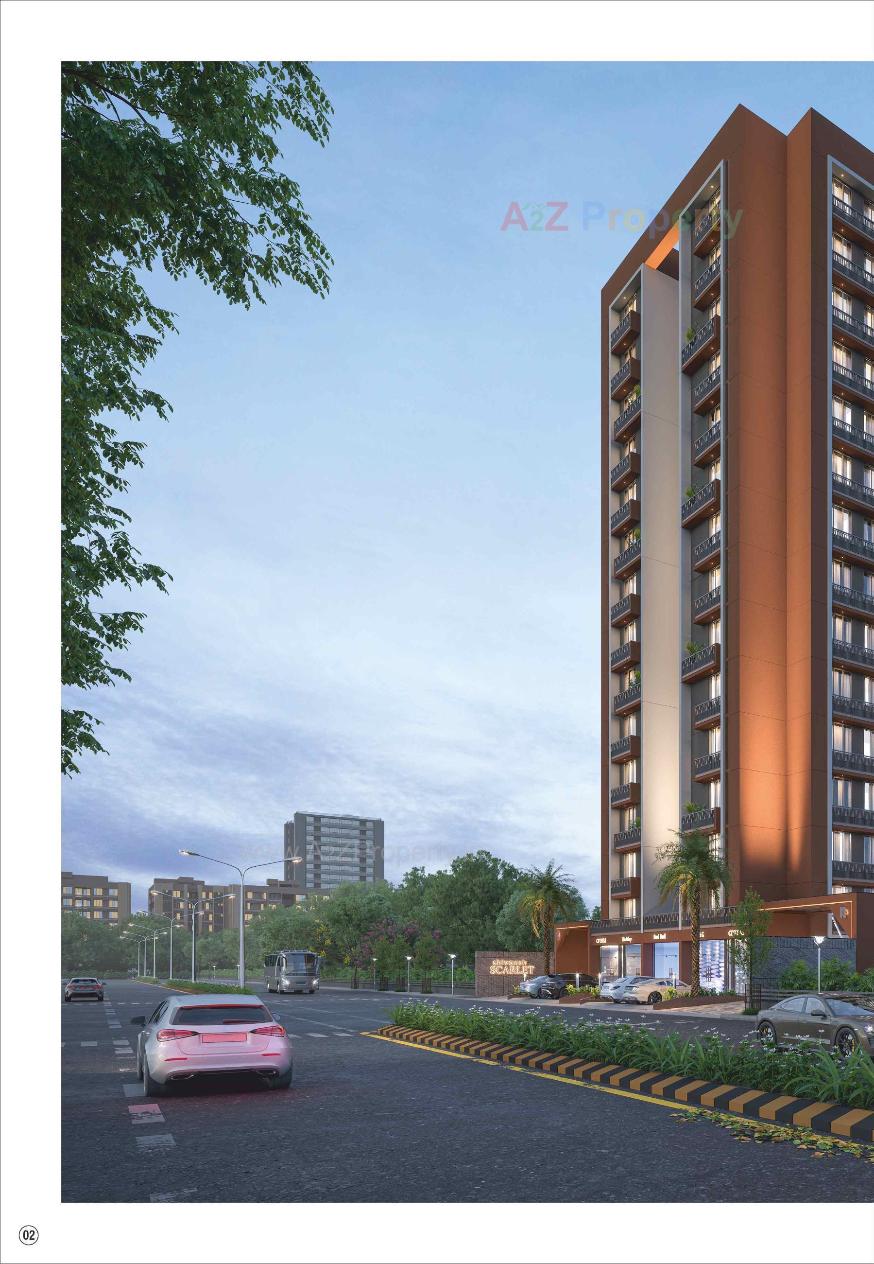 3D Elevation of real estate project Shivansh Scarlet located at Kathwada, Ahmedabad, Gujarat