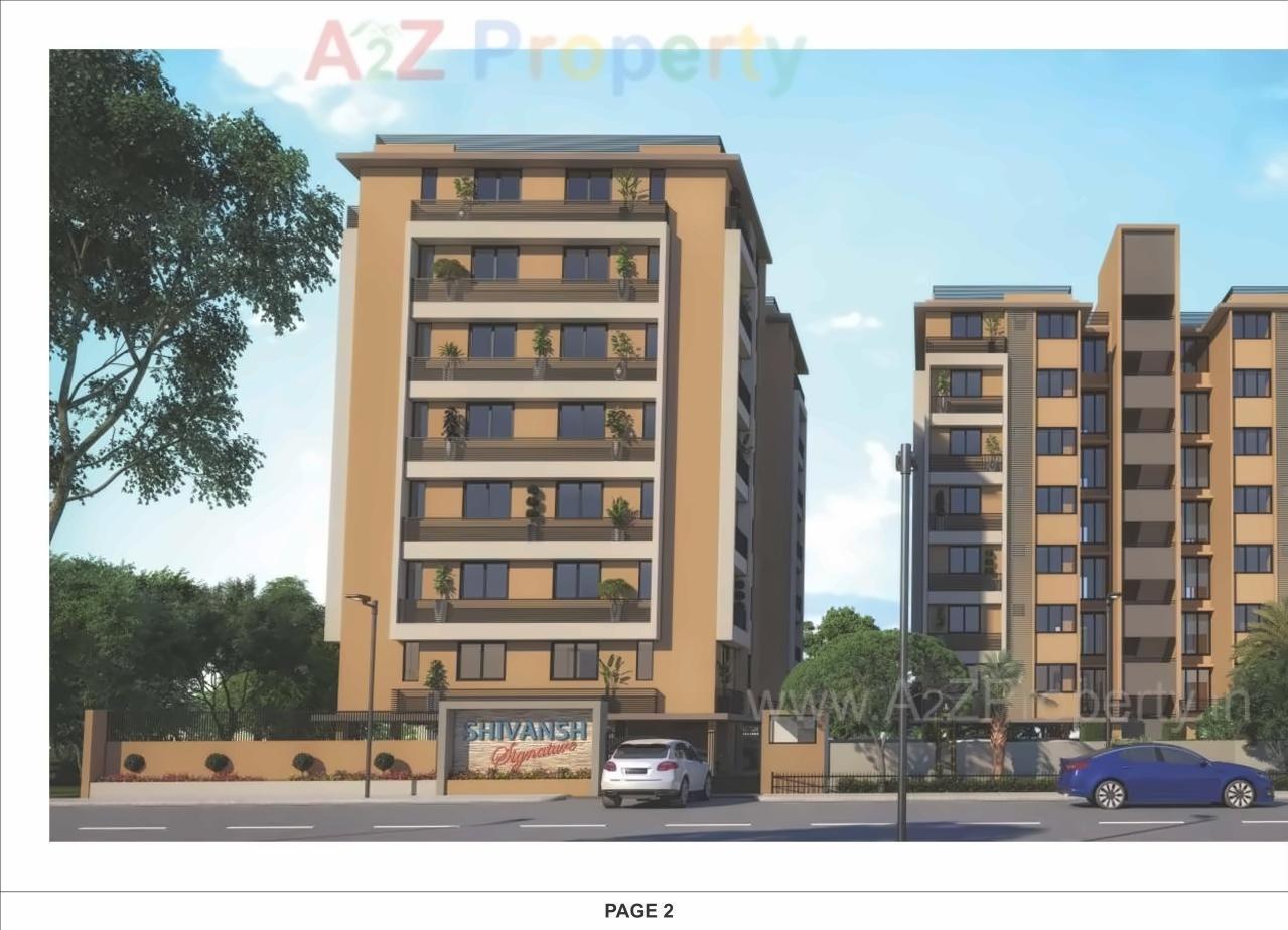 3D Elevation of real estate project Shivansh Signature located at Chandkheda, Ahmedabad, Gujarat