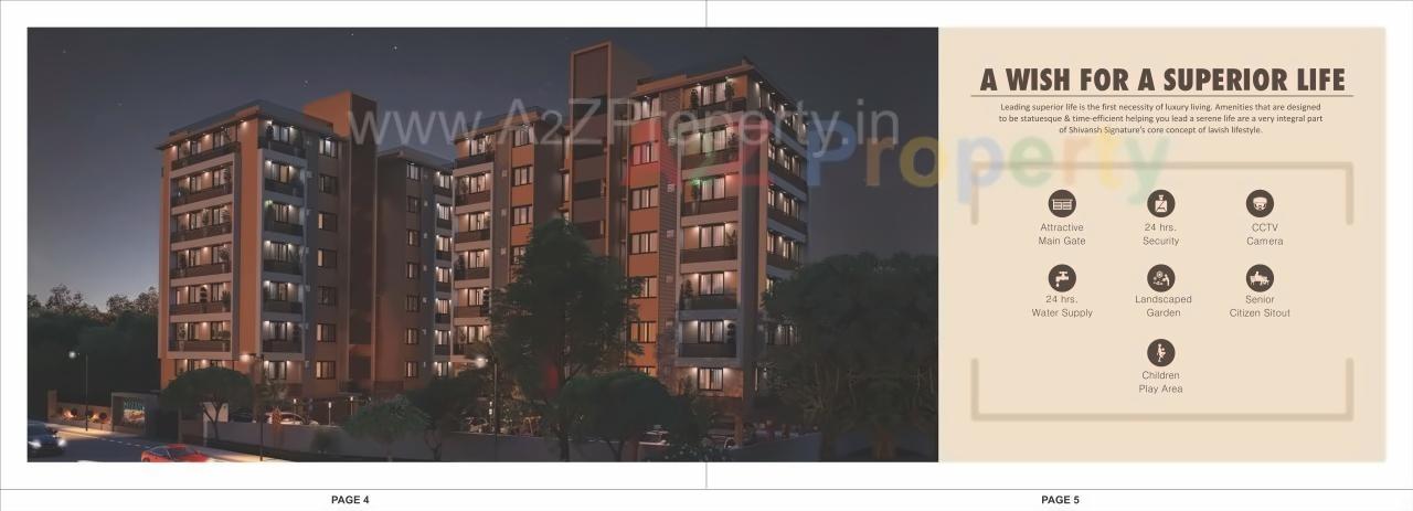  of real estate project Shivansh Signature located at Chandkheda, Ahmedabad, Gujarat