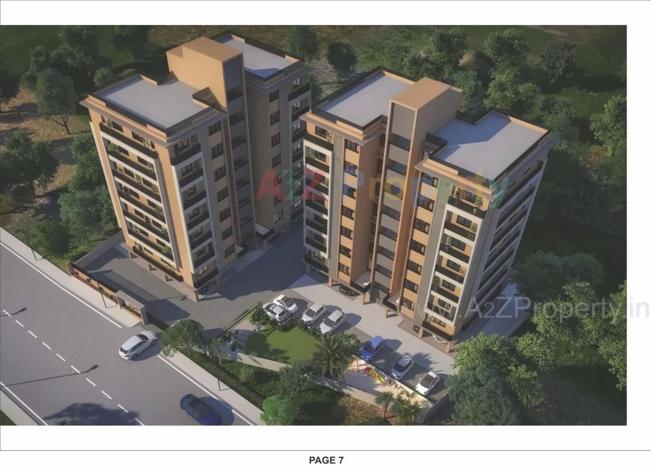 3D Elevation of real estate project Shivansh Signature located at Chandkheda, Ahmedabad, Gujarat