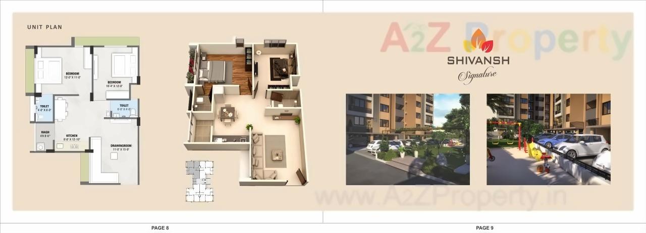 Layout of real estate project Shivansh Signature located at Chandkheda, Ahmedabad, Gujarat