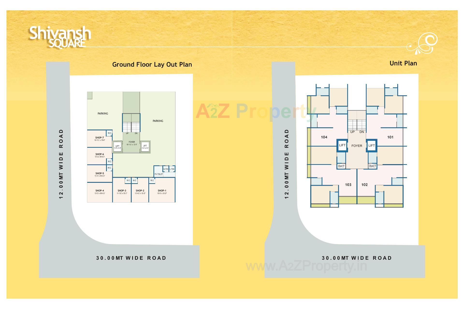 Layout of real estate project Shivansh Square located at Bareja, Ahmedabad, Gujarat