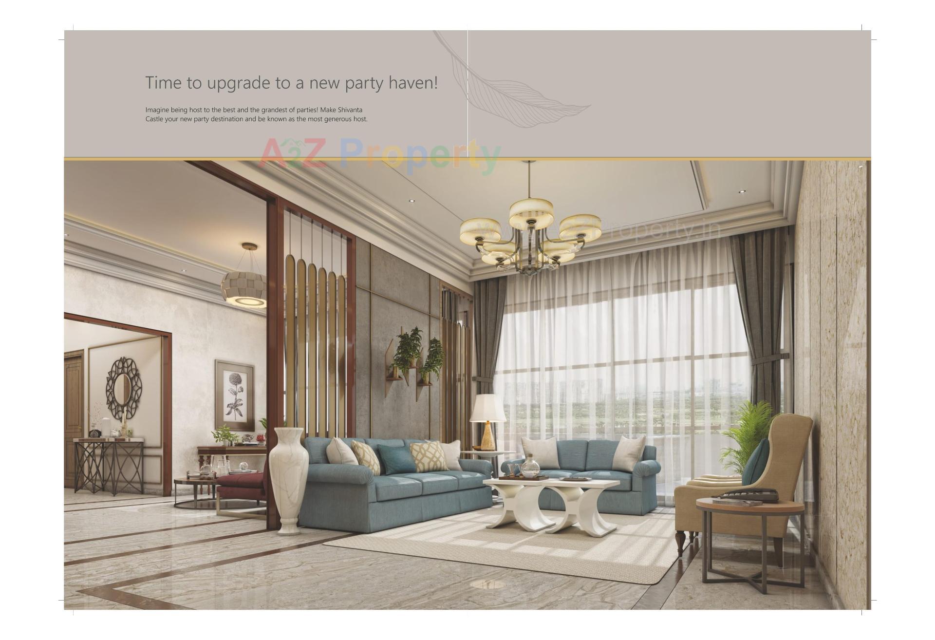 3D Elevation of real estate project Shivanta Castle located at Nikol, Ahmedabad, Gujarat