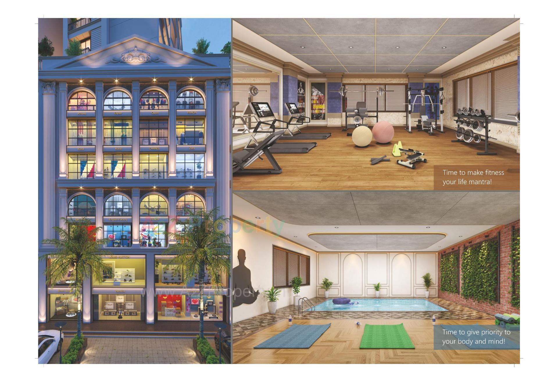 3D Elevation of real estate project Shivanta Castle located at Nikol, Ahmedabad, Gujarat