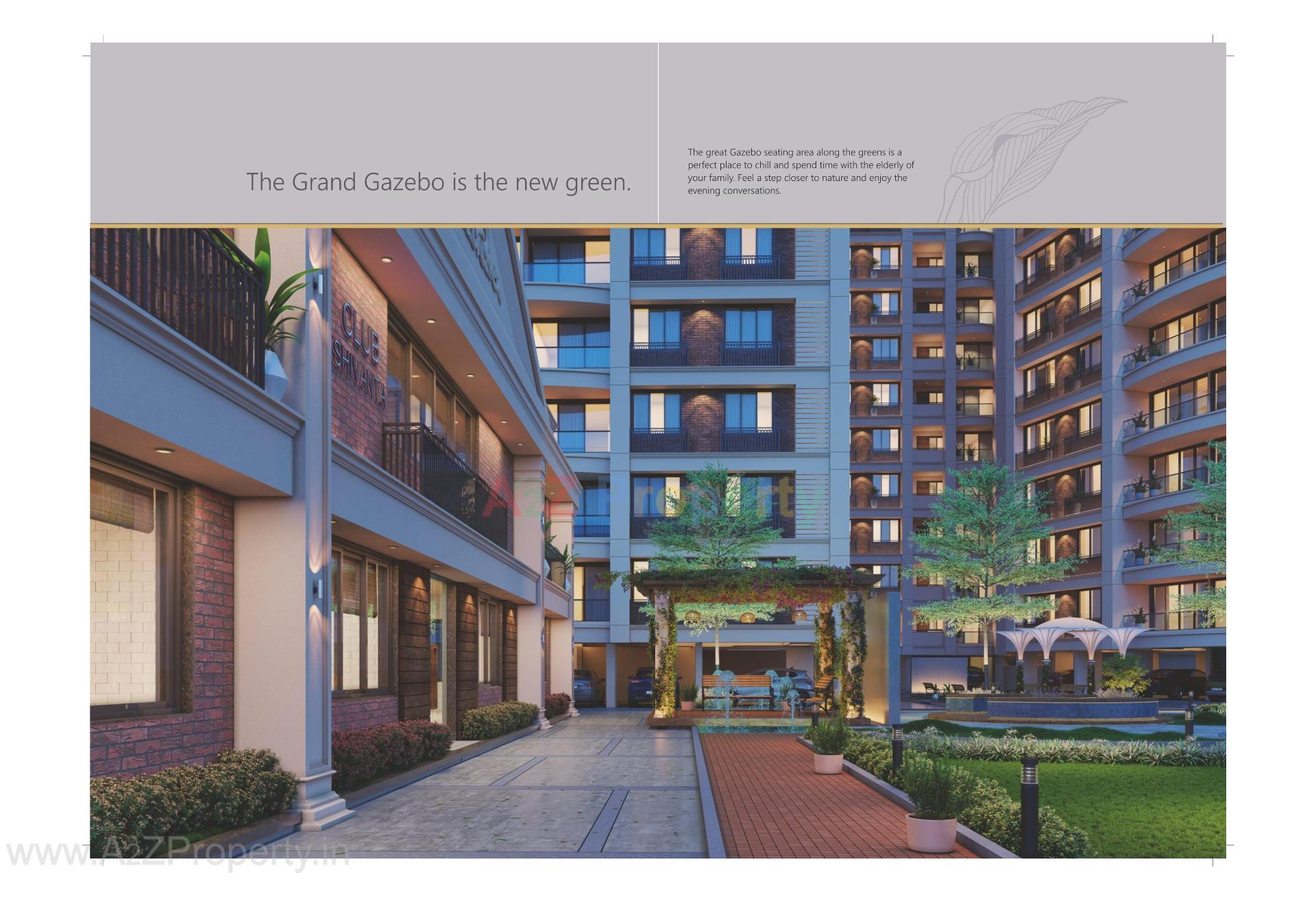 3D Elevation of real estate project Shivanta Castle located at Nikol, Ahmedabad, Gujarat