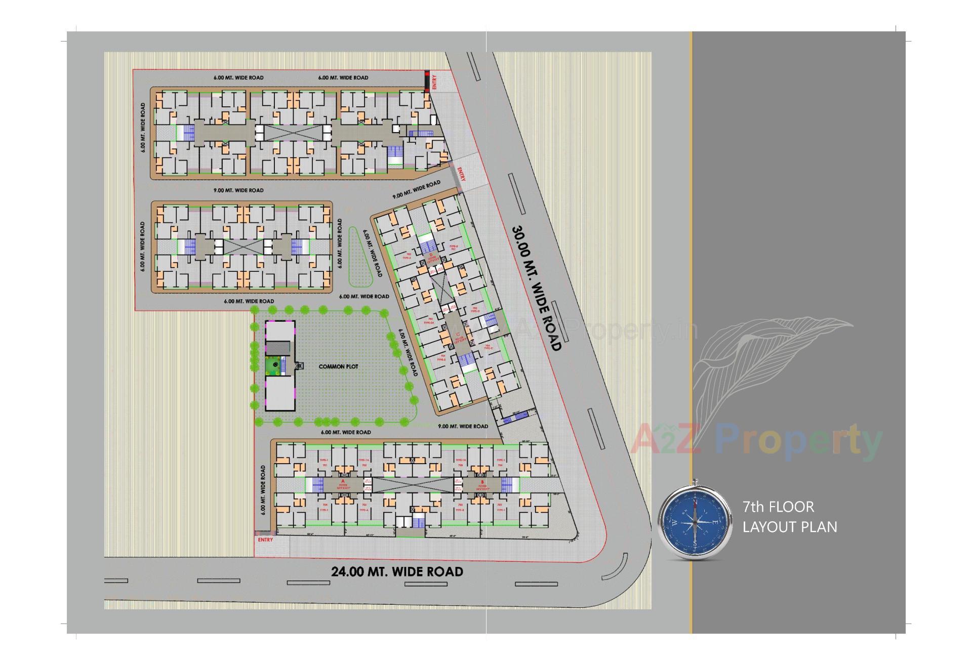 Layout of real estate project Shivanta Castle located at Nikol, Ahmedabad, Gujarat