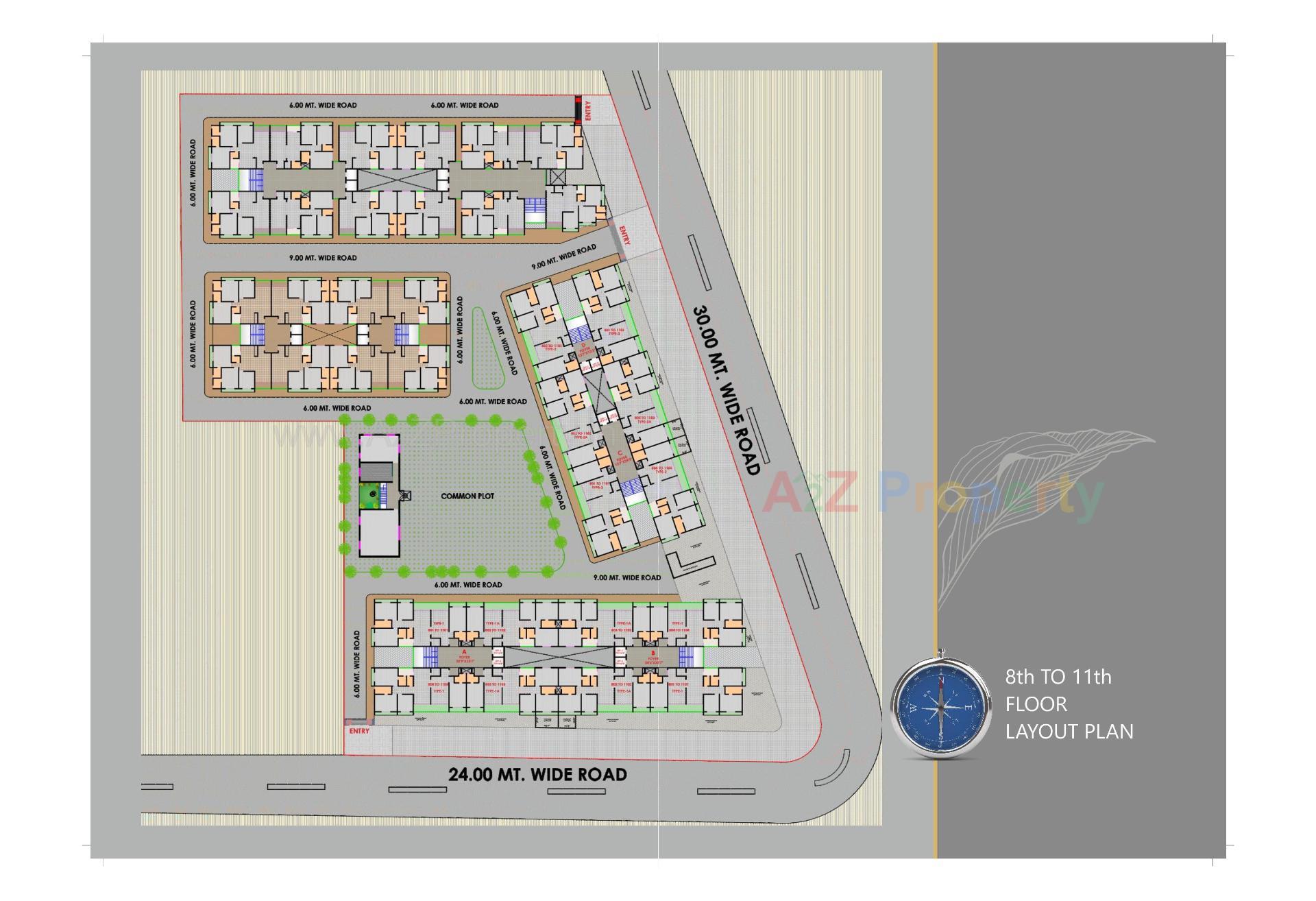 Layout of real estate project Shivanta Castle located at Nikol, Ahmedabad, Gujarat