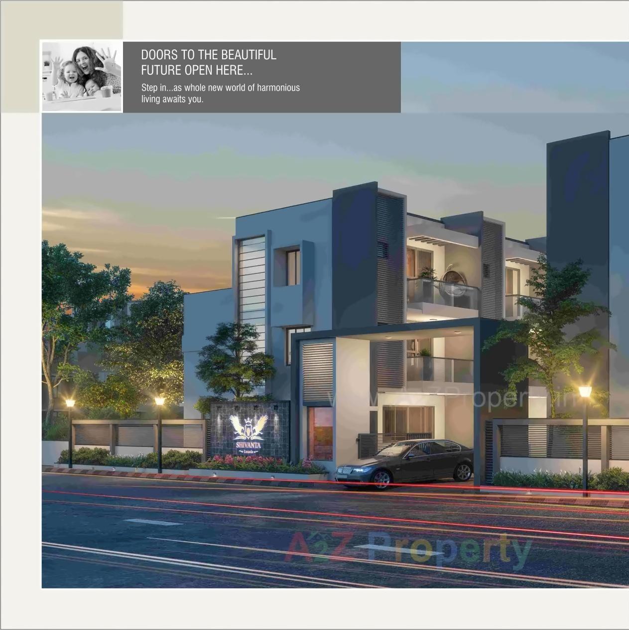 3D Elevation of real estate project Shivanta Luxuria located at Ahmedabad, Ahmedabad, Gujarat
