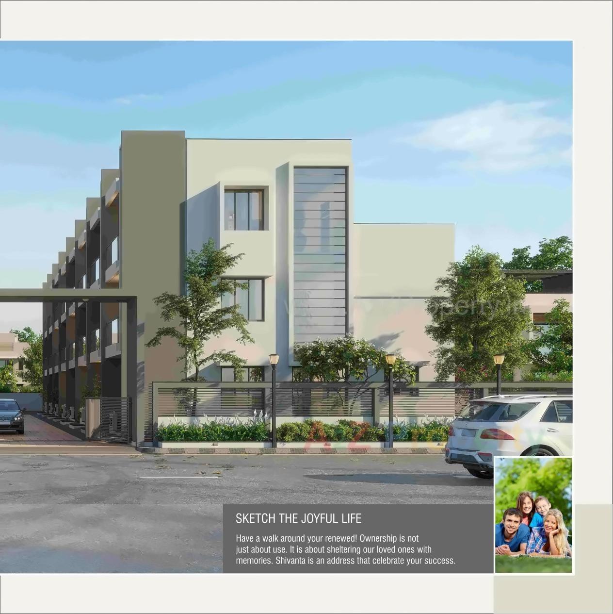 3D Elevation of real estate project Shivanta Luxuria located at Ahmedabad, Ahmedabad, Gujarat