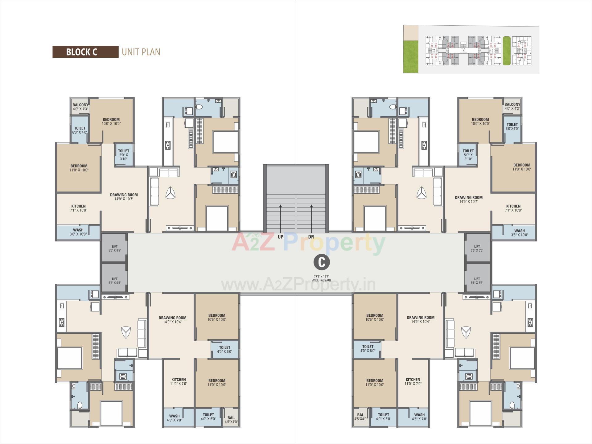Layout of real estate project Shivanta Sky located at Hanspura, Ahmedabad, Gujarat