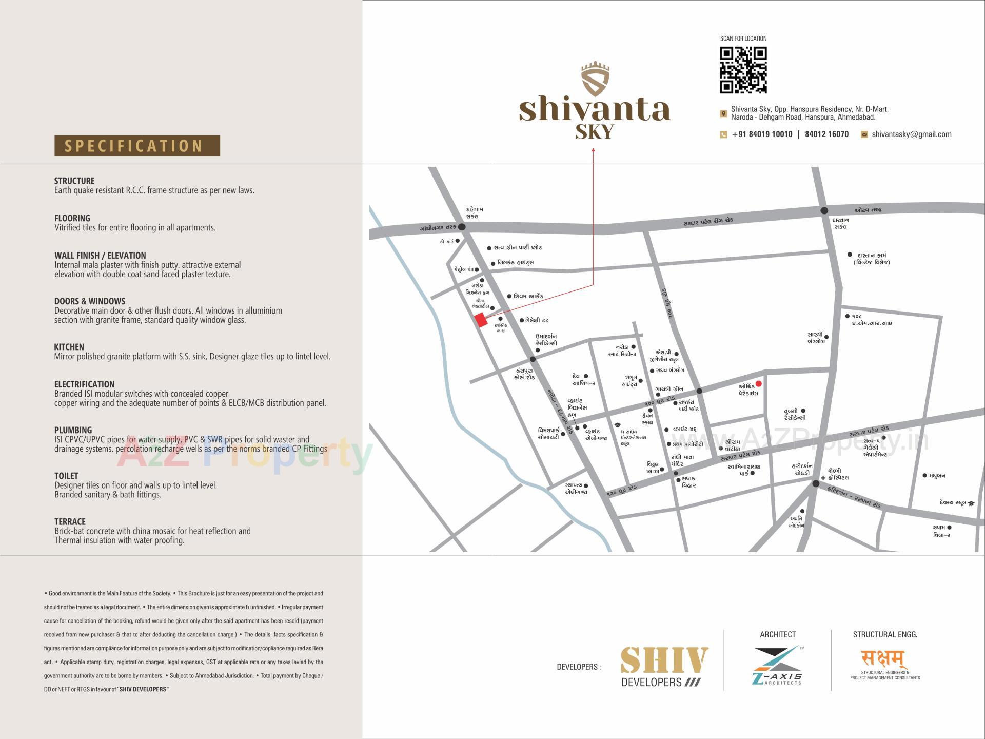  of real estate project Shivanta Sky located at Hanspura, Ahmedabad, Gujarat