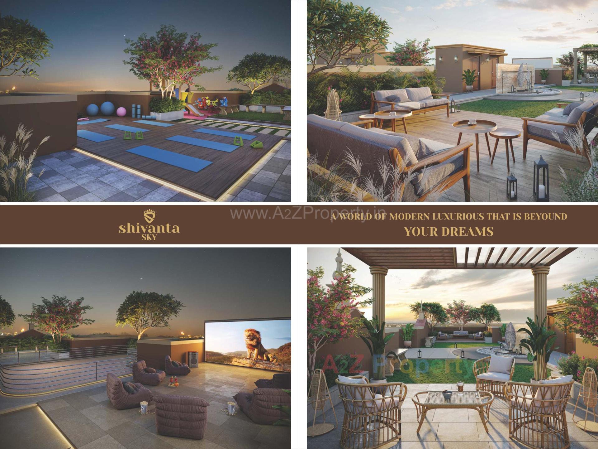 3D Elevation of real estate project Shivanta Sky located at Hanspura, Ahmedabad, Gujarat