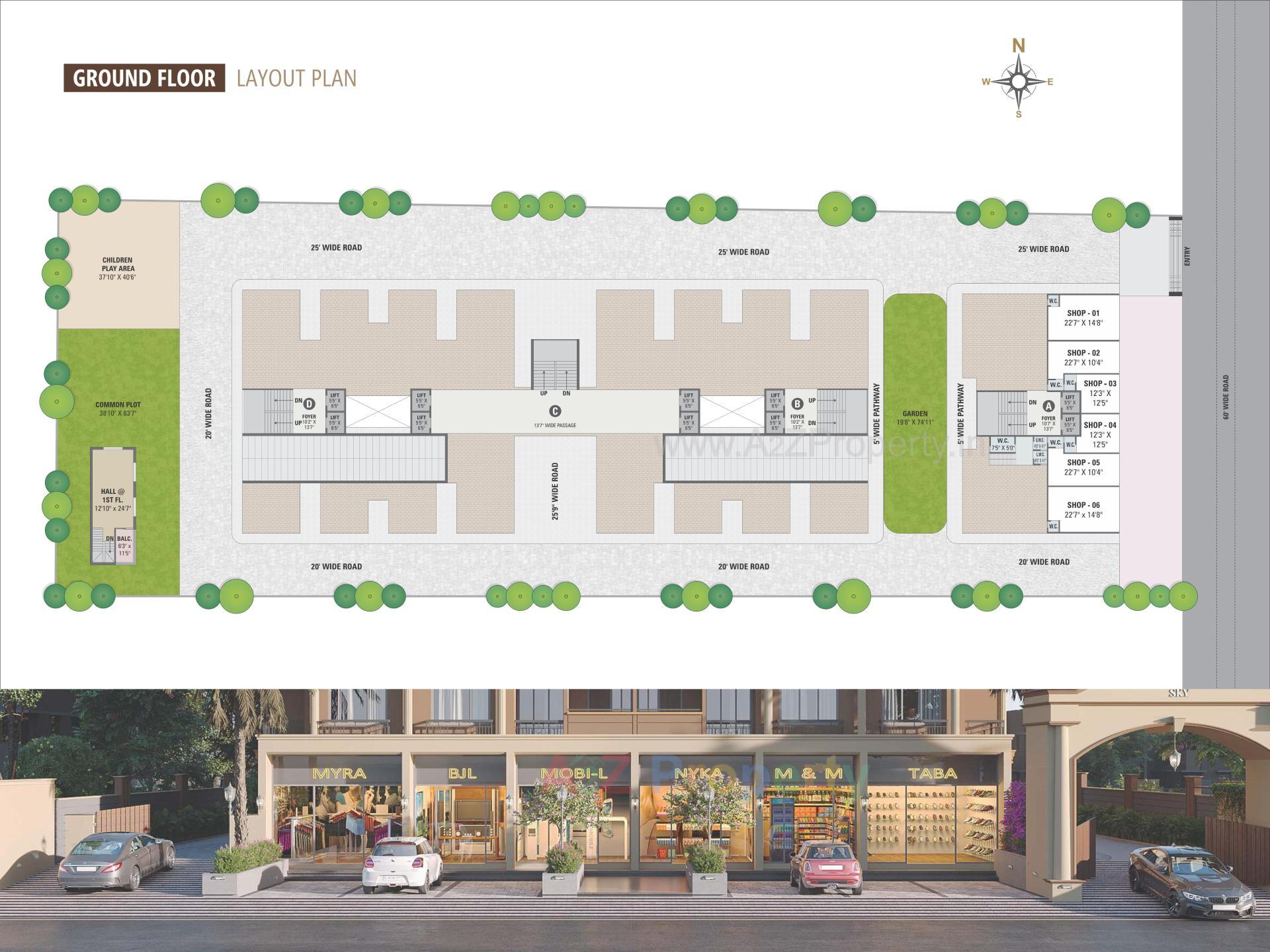  of real estate project Shivanta Sky located at Hanspura, Ahmedabad, Gujarat