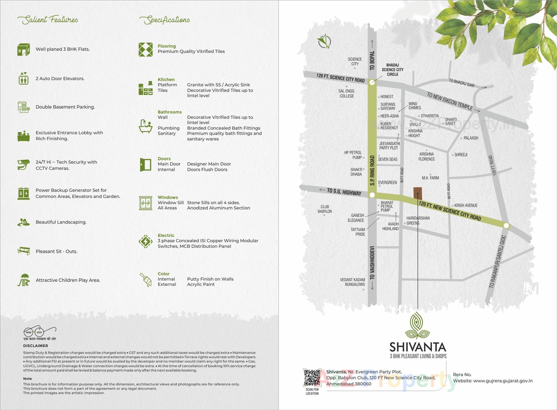  of real estate project Shivanta located at Bhadaj, Ahmedabad, Gujarat