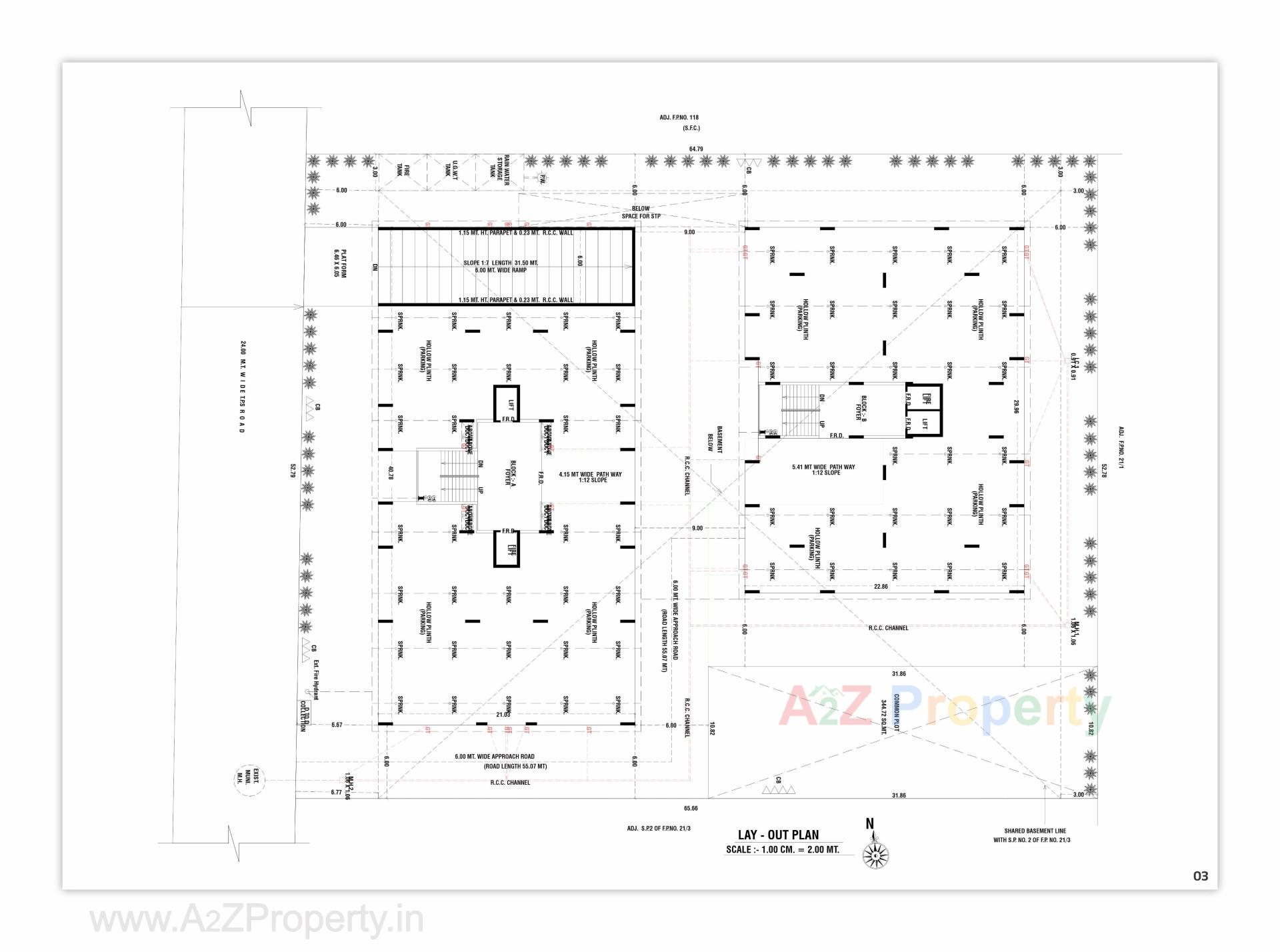 Layout of real estate project Shivay Lavis located at Nikol, Ahmedabad, Gujarat