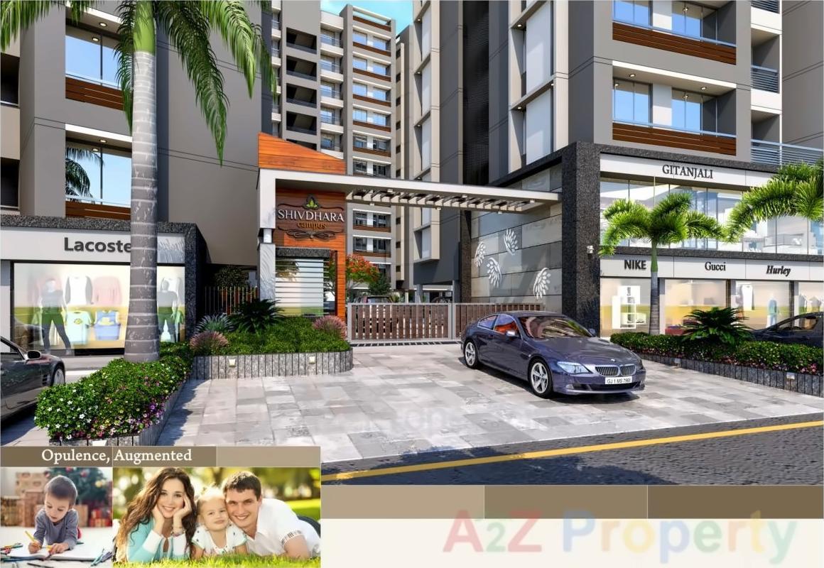 3D Elevation of real estate project Shivdhara Campus located at Enasan, Ahmedabad, Gujarat