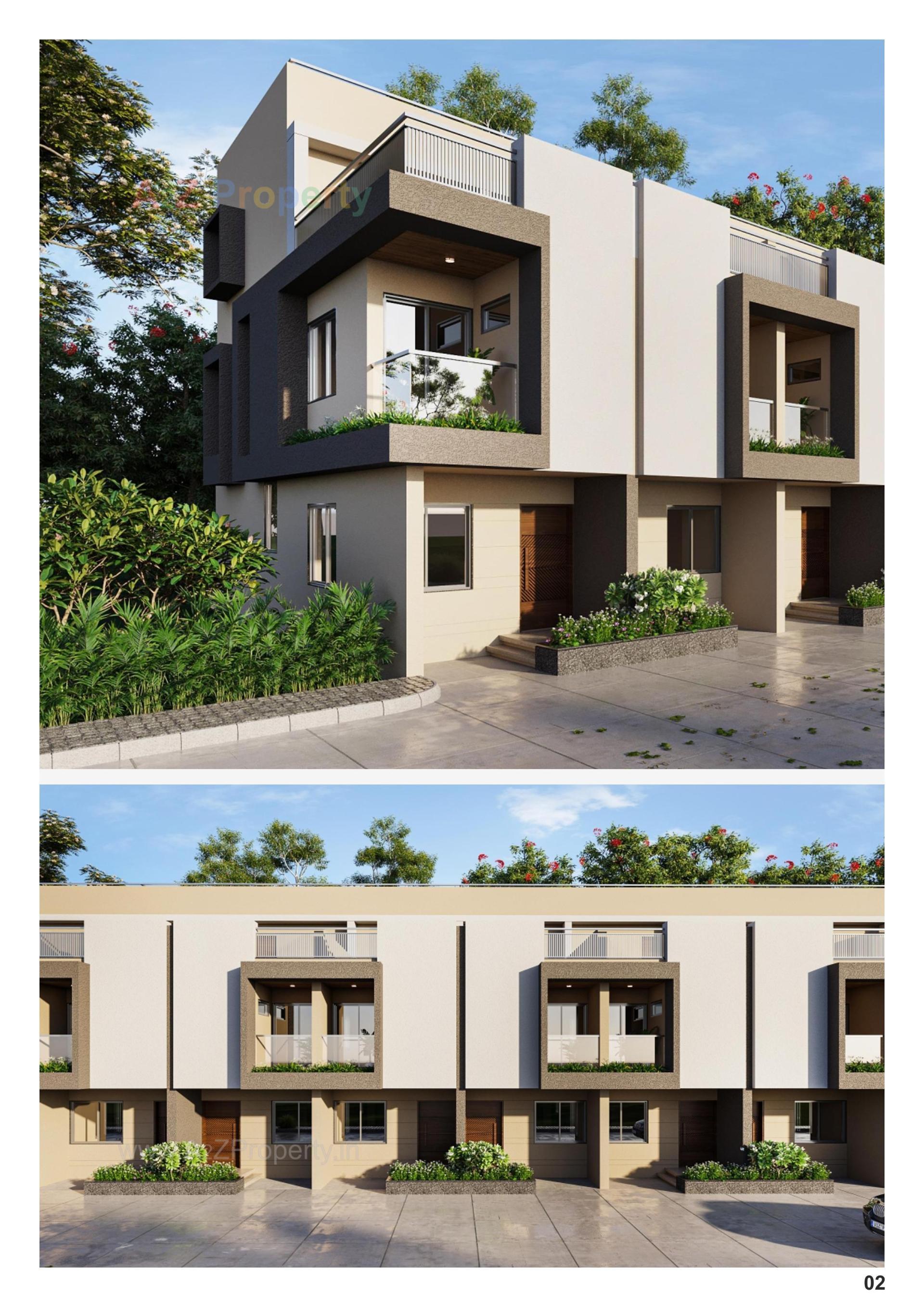 3D Elevation of real estate project Shivdhara Swarnim located at Sanand, Ahmedabad, Gujarat