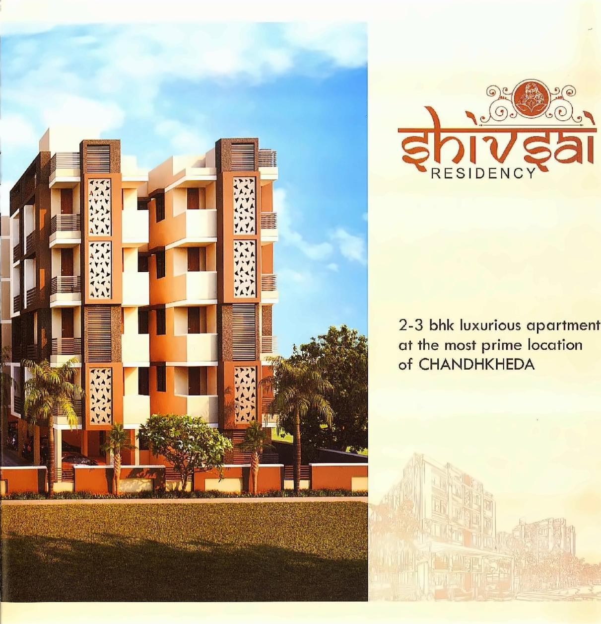 3D Elevation of real estate project Shivsai Residancy located at Chandkheda, Ahmedabad, Gujarat