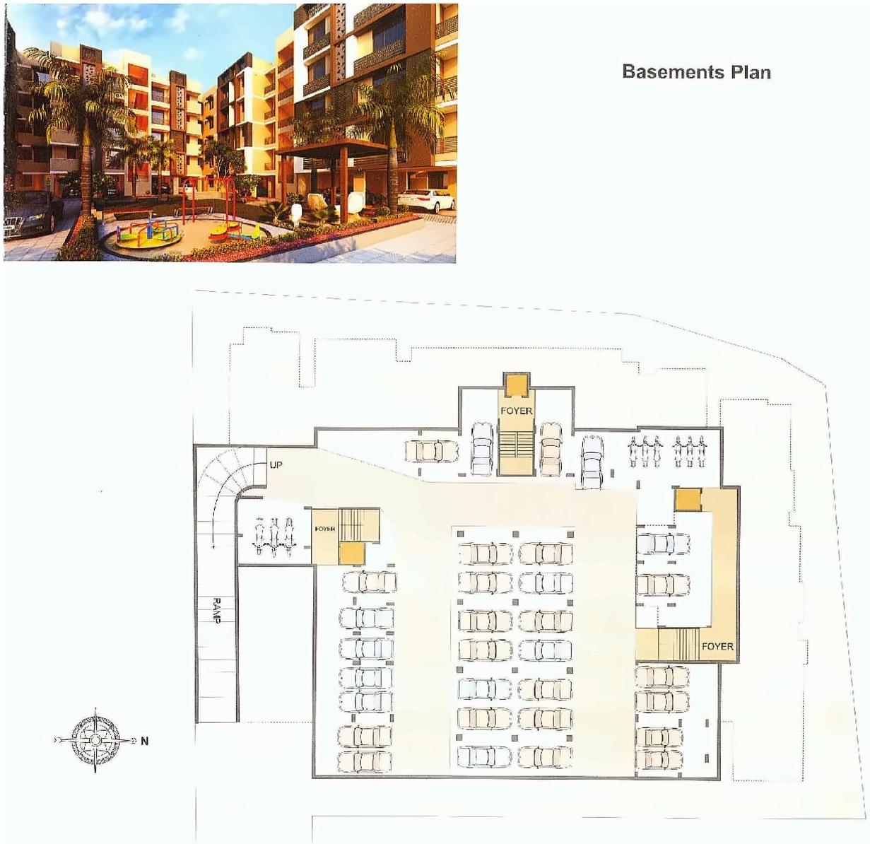 Layout of real estate project Shivsai Residancy located at Chandkheda, Ahmedabad, Gujarat