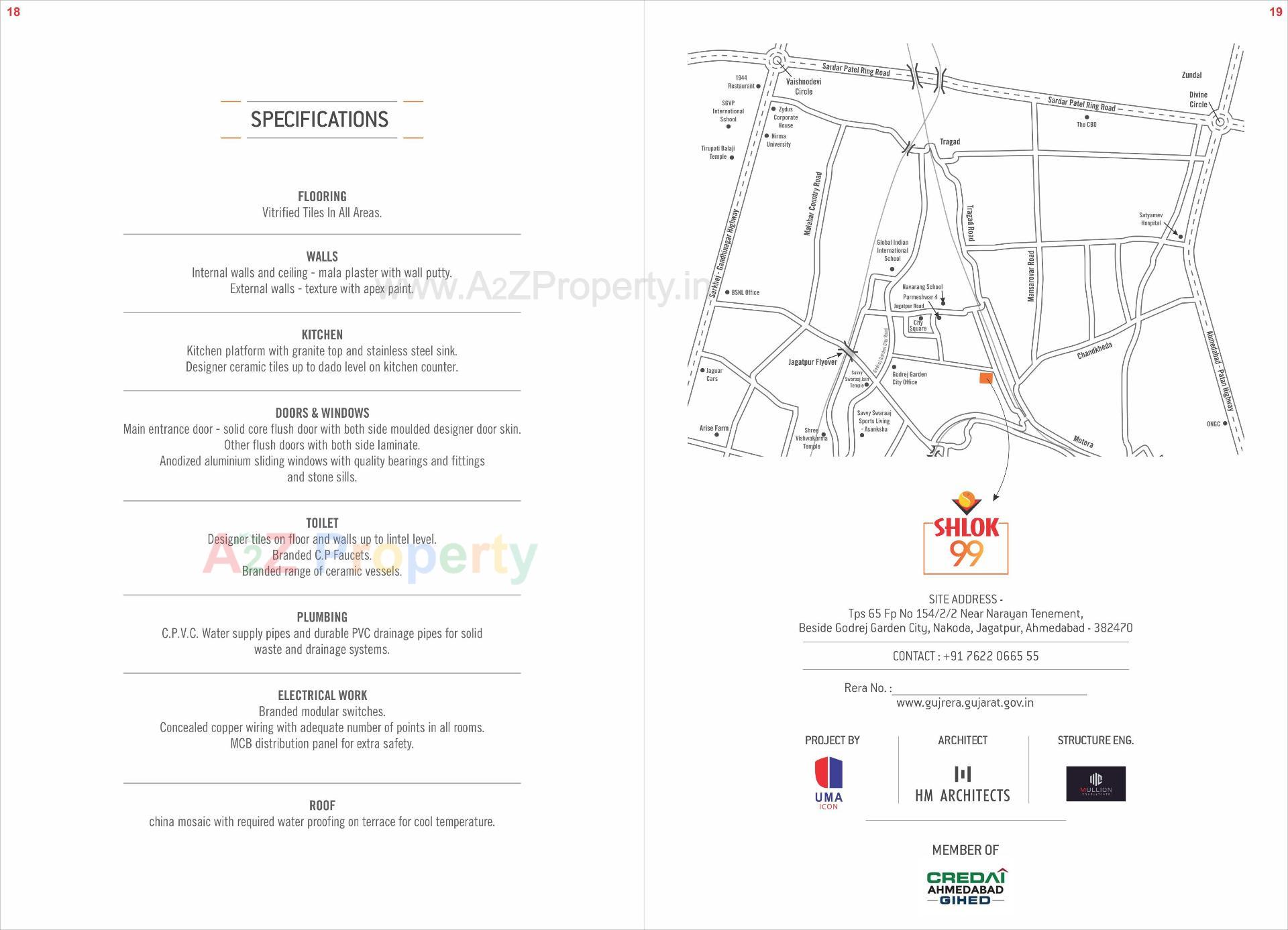  of real estate project Shlok located at Jagatpur, Ahmedabad, Gujarat