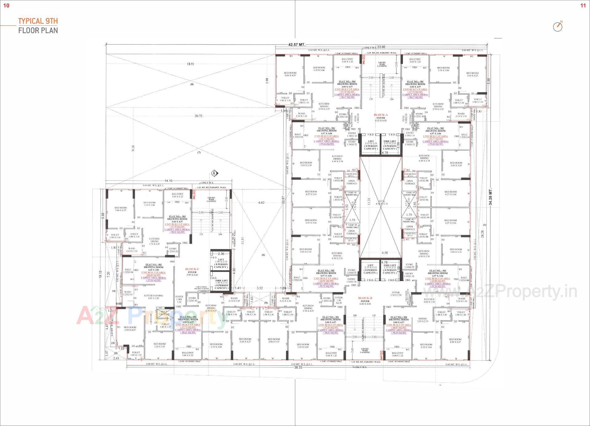 Layout of real estate project Shlok located at Jagatpur, Ahmedabad, Gujarat