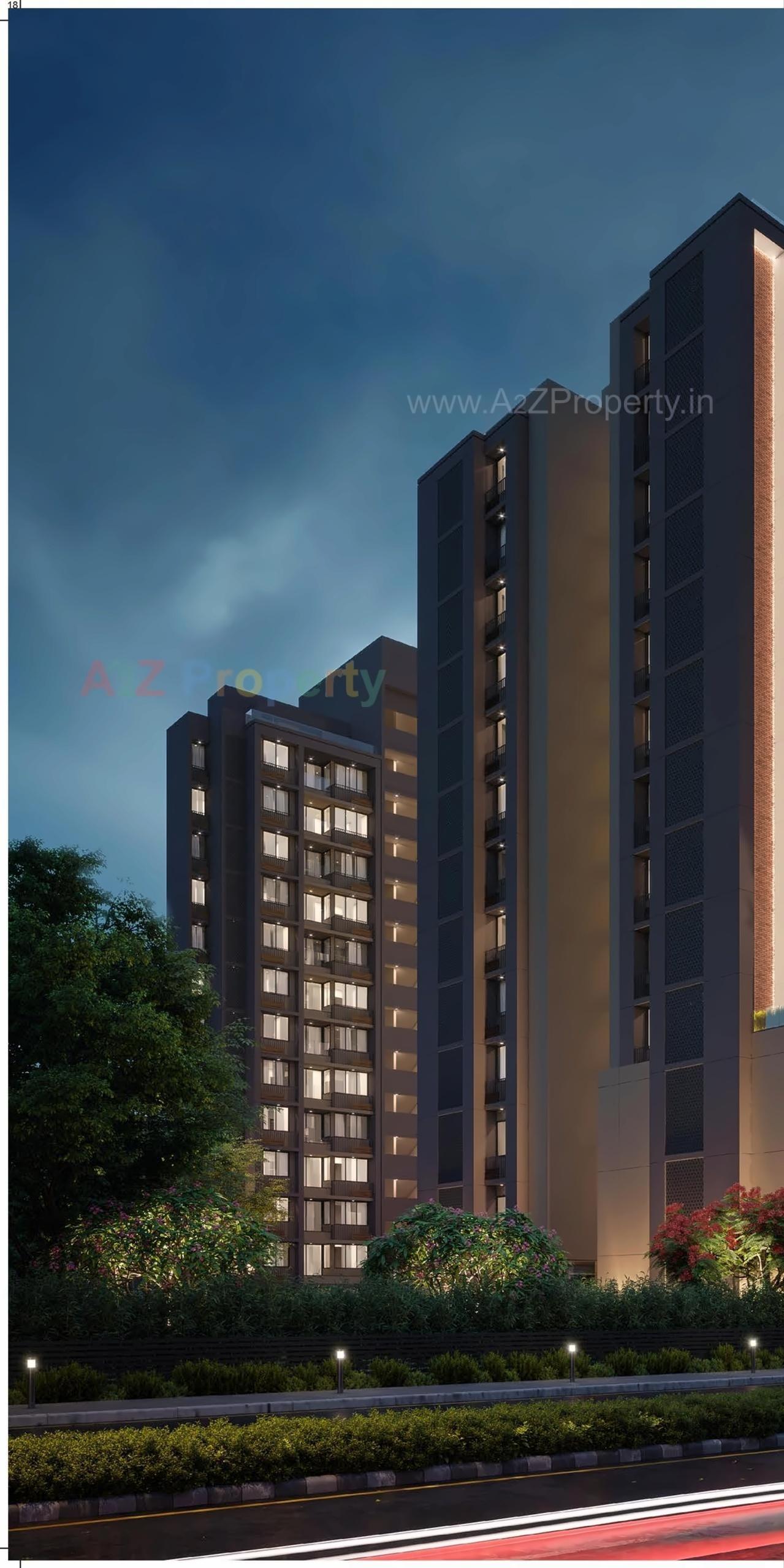 3D Elevation of real estate project Shlok Elanza located at Ahmedabad, Ahmedabad, Gujarat