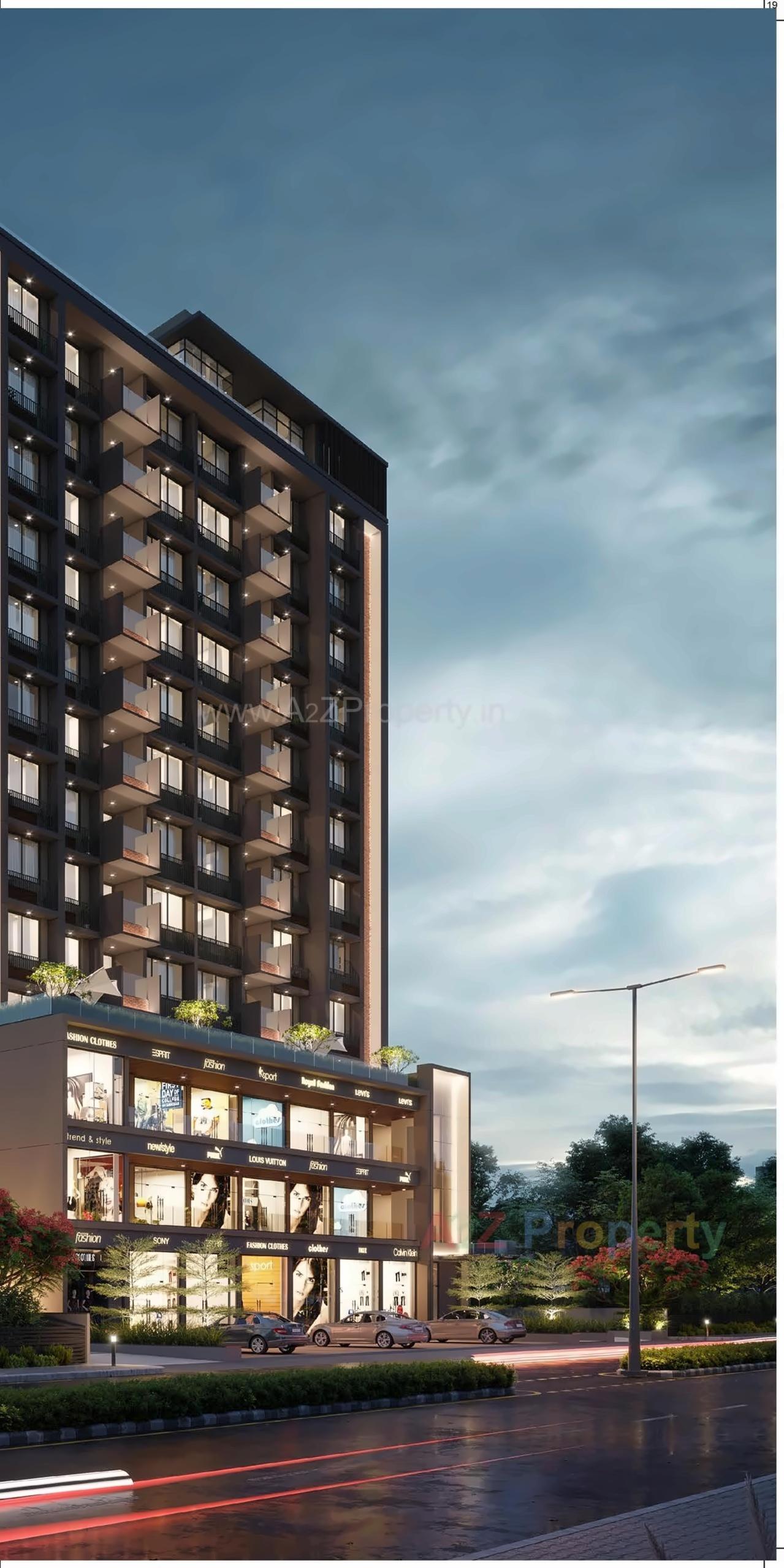 3D Elevation of real estate project Shlok Elanza located at Ahmedabad, Ahmedabad, Gujarat