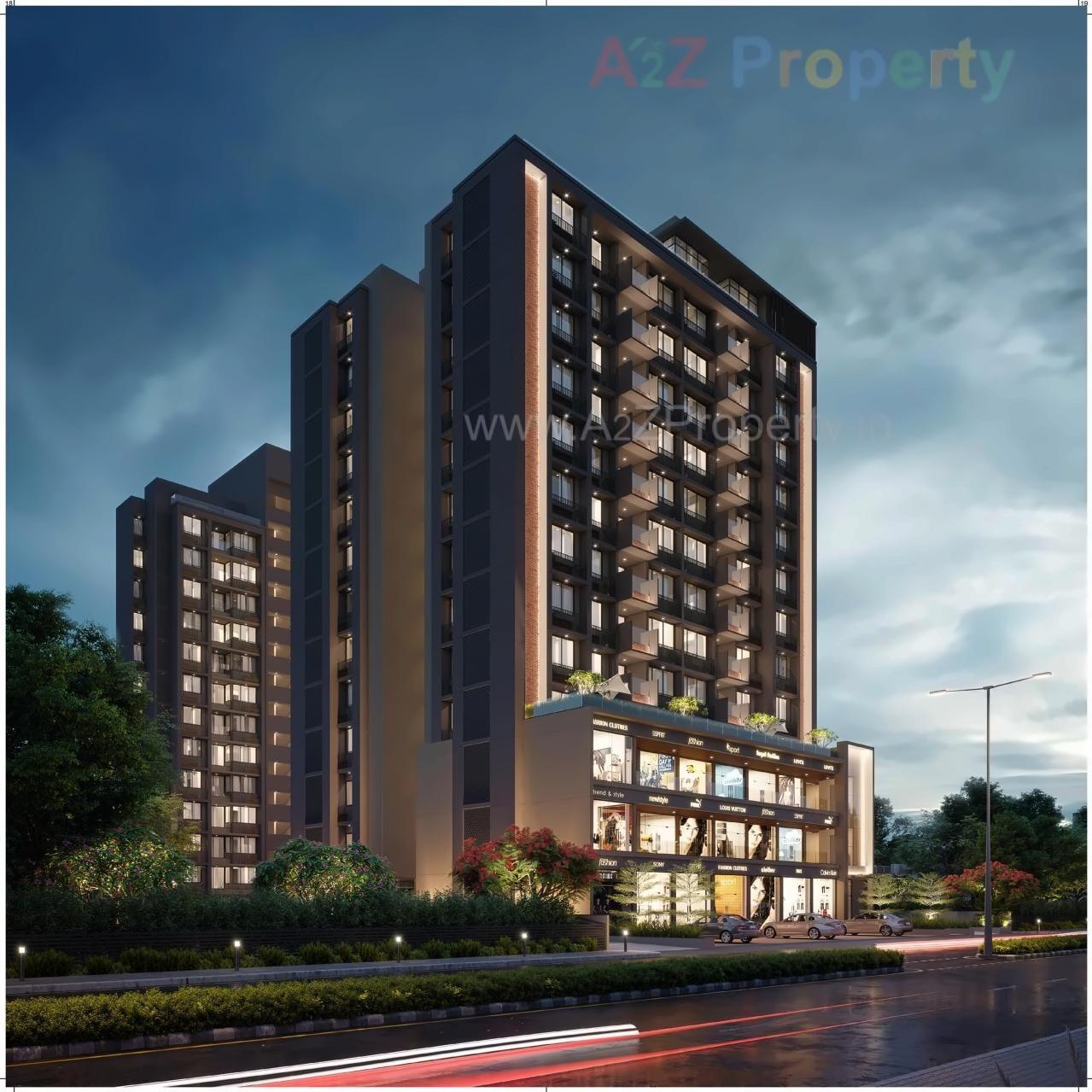 3D Elevation of real estate project Shlok Elanza located at Ahmedabad, Ahmedabad, Gujarat