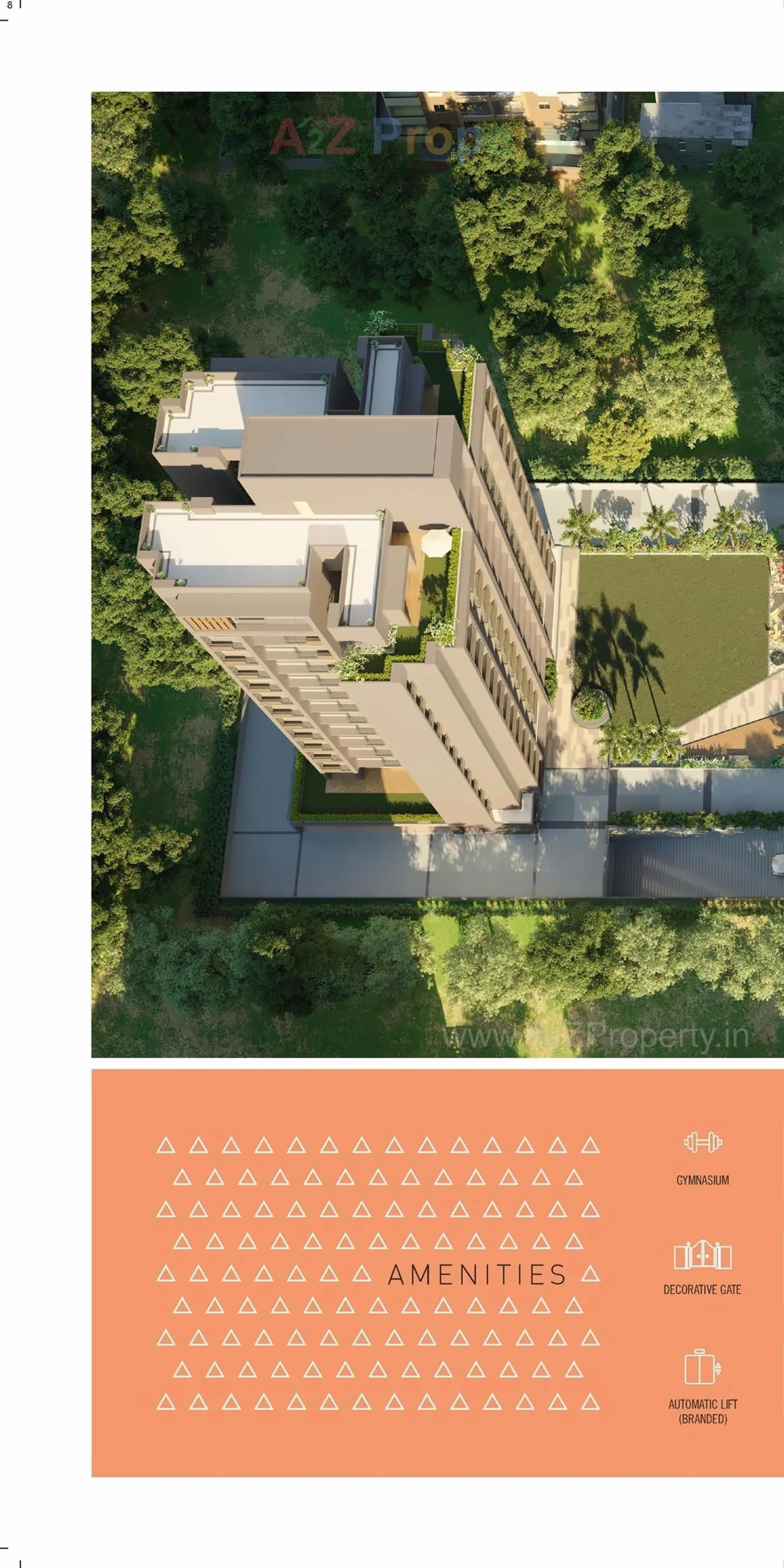3D Elevation of real estate project Shlok Elanza located at Ahmedabad, Ahmedabad, Gujarat