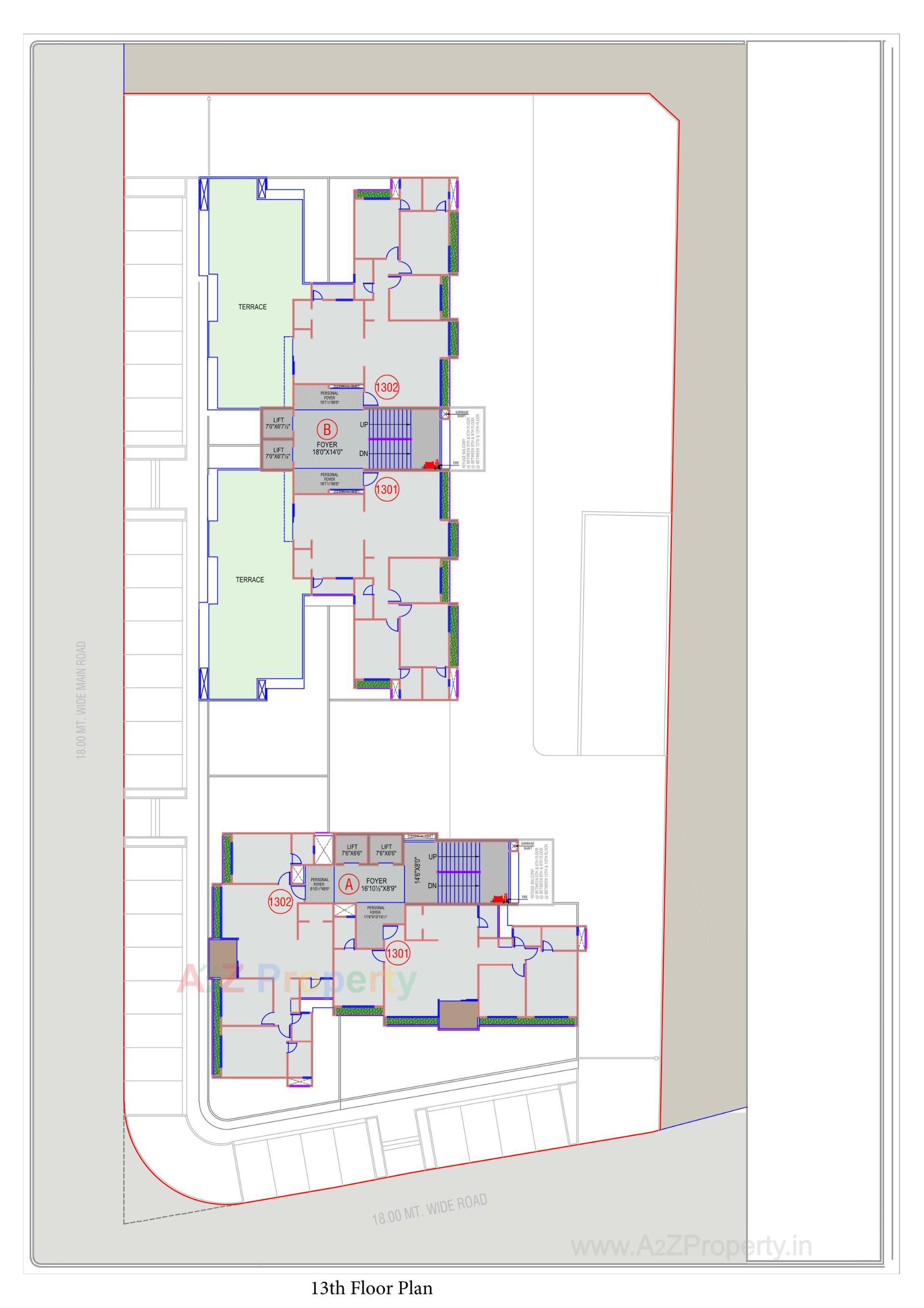 Layout of real estate project Shlok Elysium located at Ghatlodiya, Ahmedabad, Gujarat