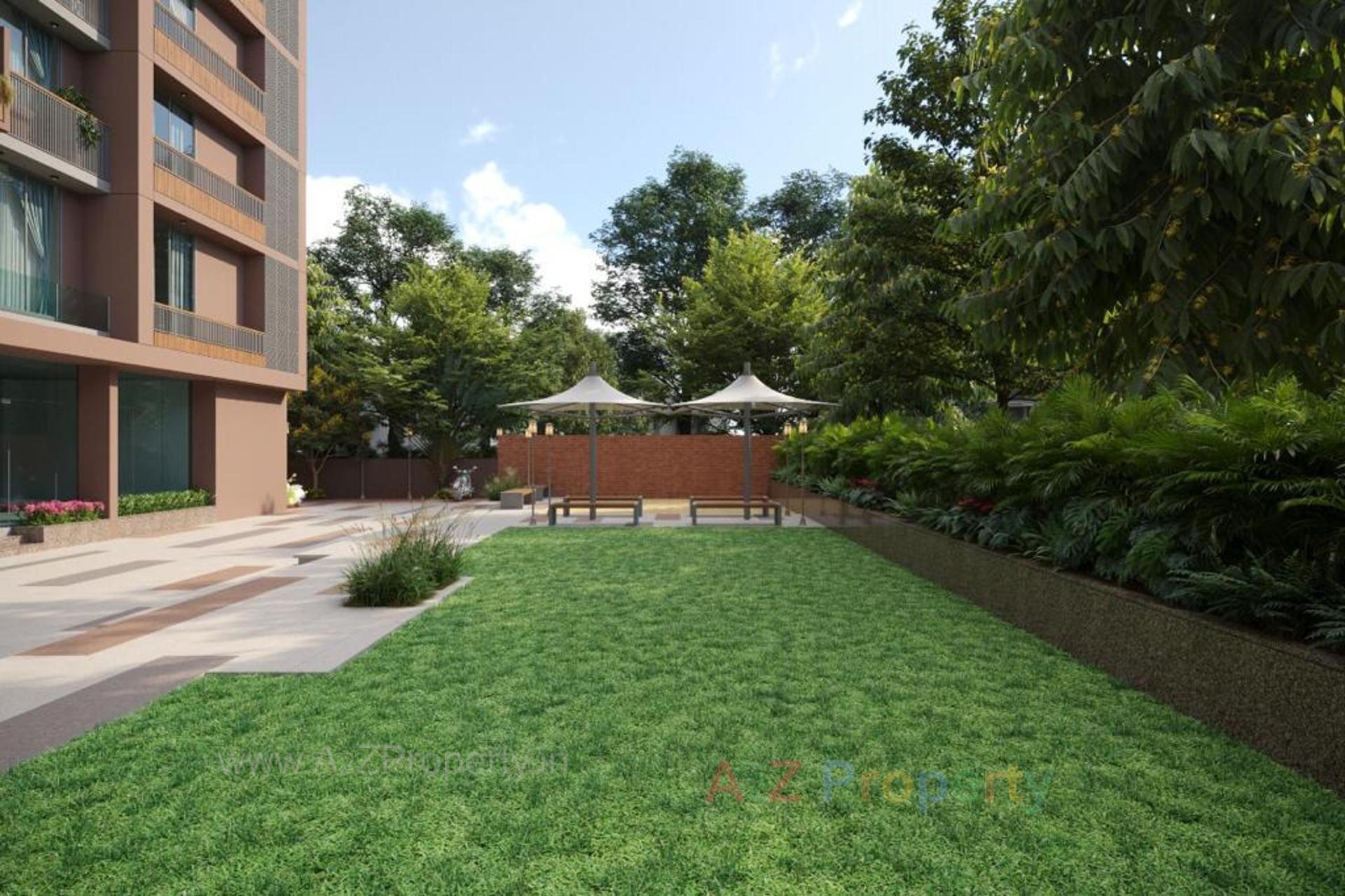 3D Elevation of real estate project Shlok Elysium located at Ghatlodiya, Ahmedabad, Gujarat