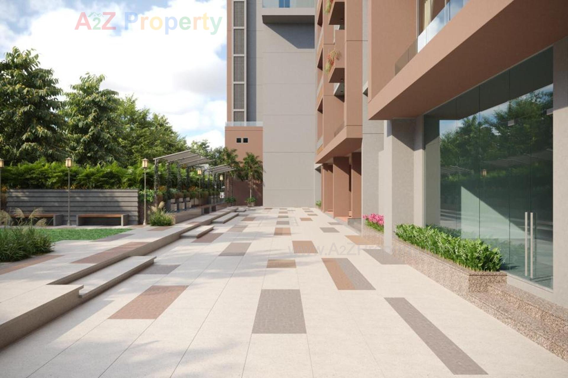 3D Elevation of real estate project Shlok Elysium located at Ghatlodiya, Ahmedabad, Gujarat