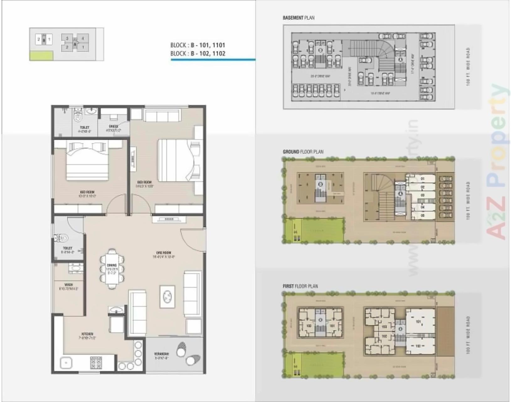 Layout of real estate project Shlok Mirabel located at Gota, Ahmedabad, Gujarat