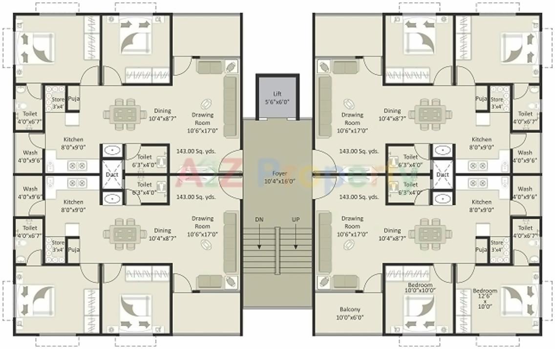 Layout of real estate project Shoham Sanidhya located at Ramol, Ahmedabad, Gujarat