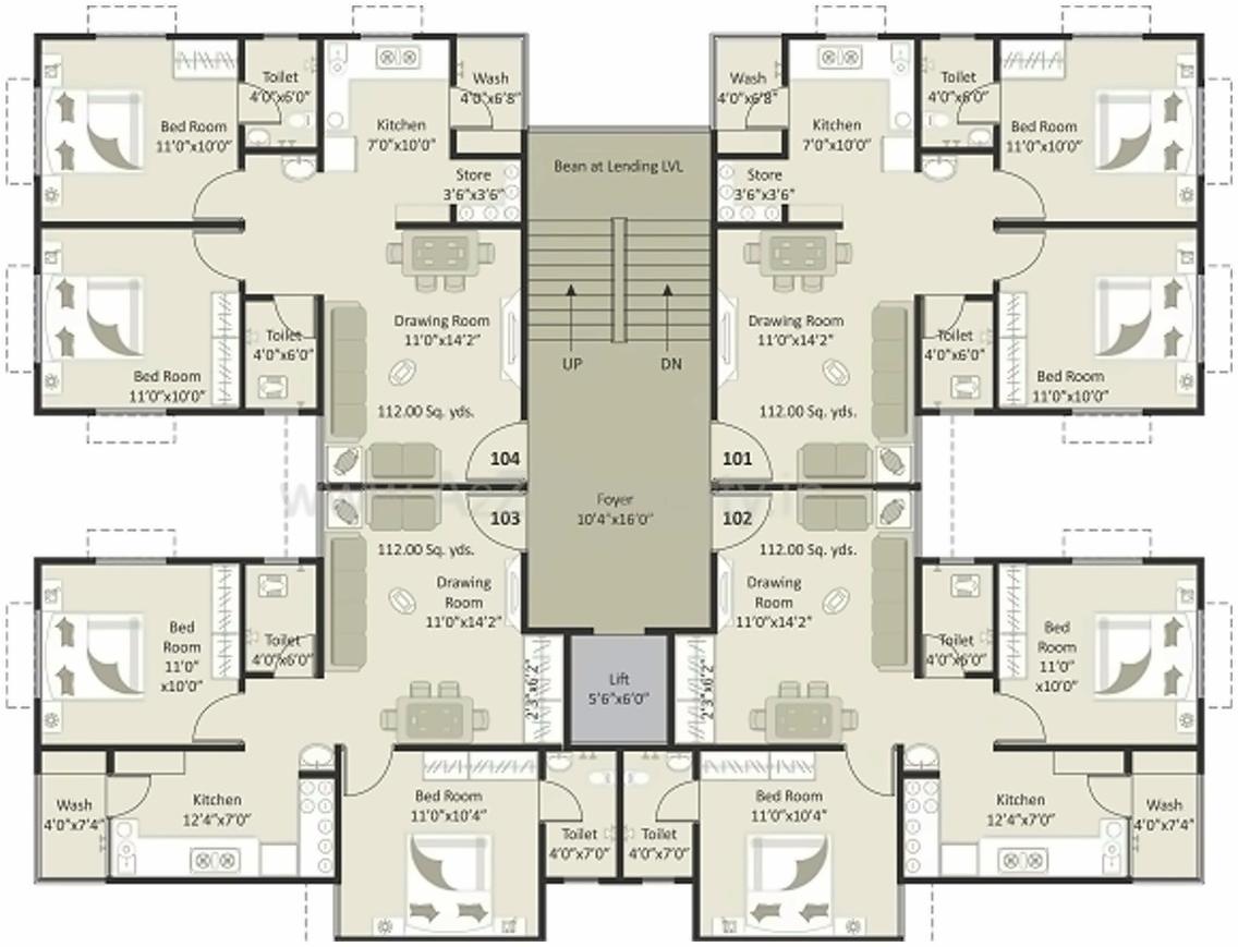 Layout of real estate project Shoham Sanidhya located at Ramol, Ahmedabad, Gujarat