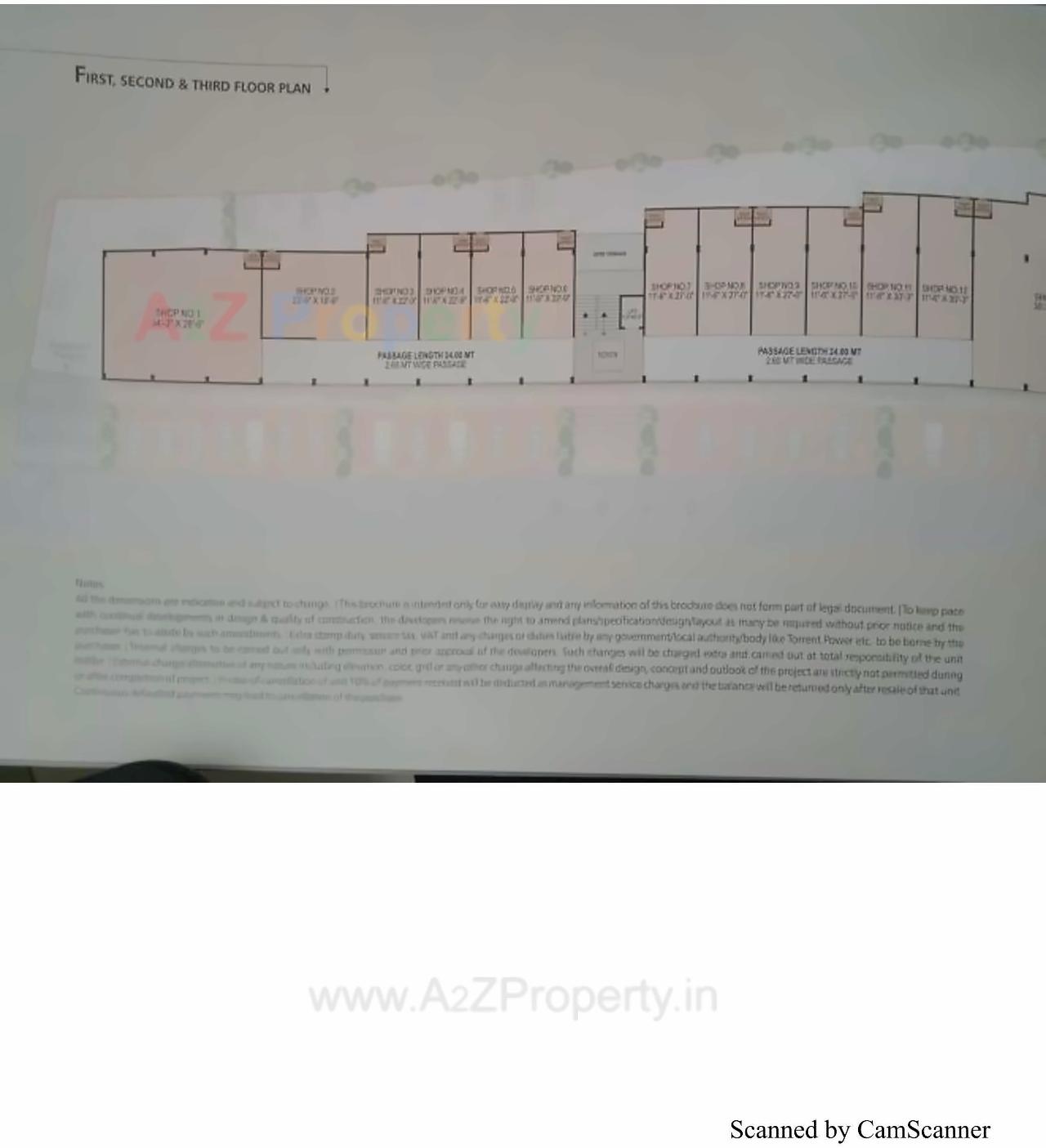Layout of real estate project Shoolin Arcade located at Isanpur, Ahmedabad, Gujarat