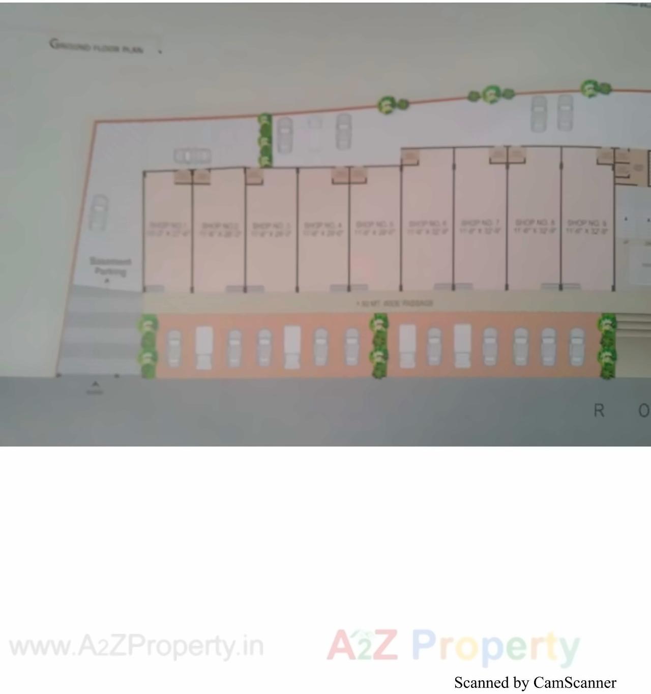 Layout of real estate project Shoolin Arcade located at Isanpur, Ahmedabad, Gujarat