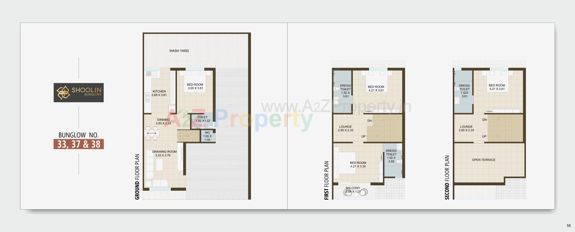 Layout of real estate project Shoolin Bunglows located at Singarva, Ahmedabad, Gujarat