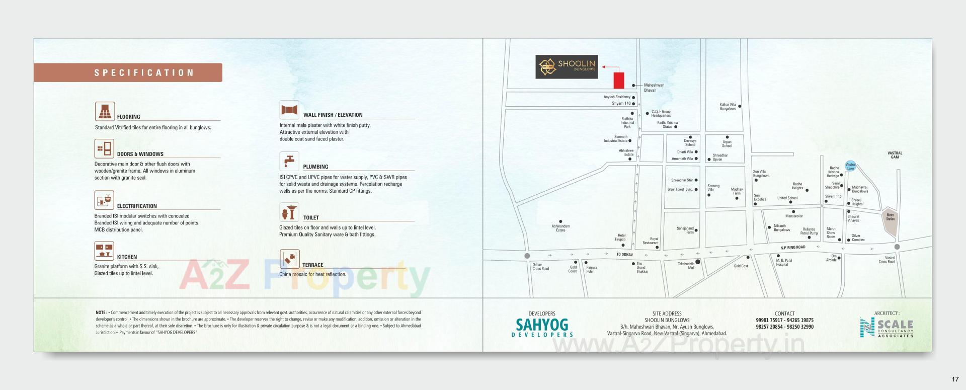  of real estate project Shoolin Bunglows located at Singarva, Ahmedabad, Gujarat