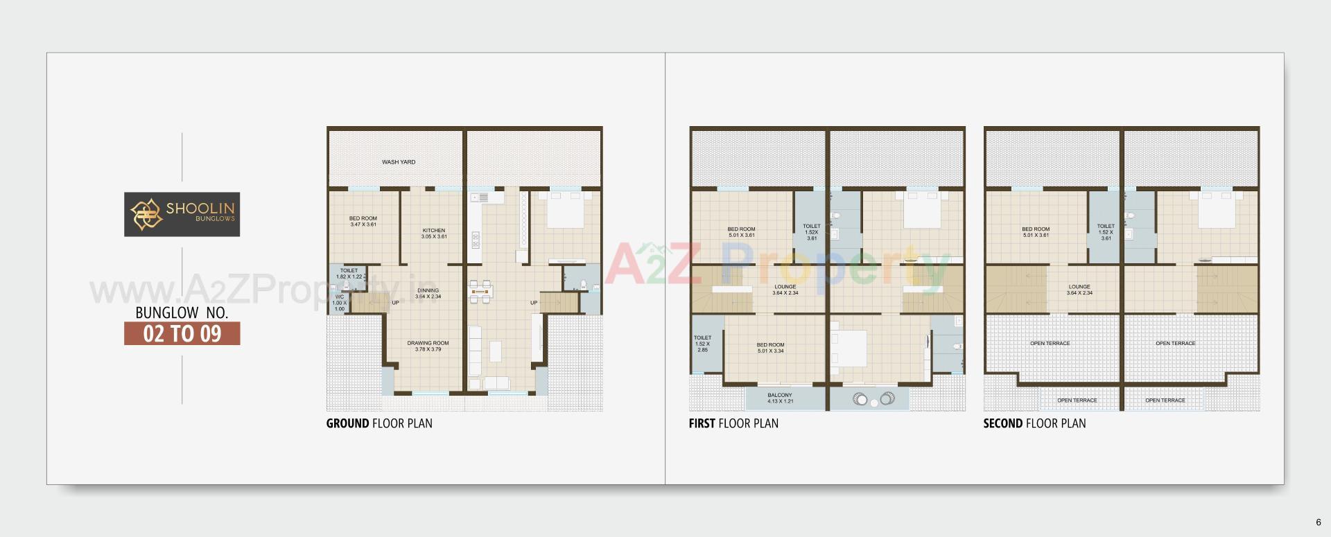 Layout of real estate project Shoolin Bunglows located at Singarva, Ahmedabad, Gujarat