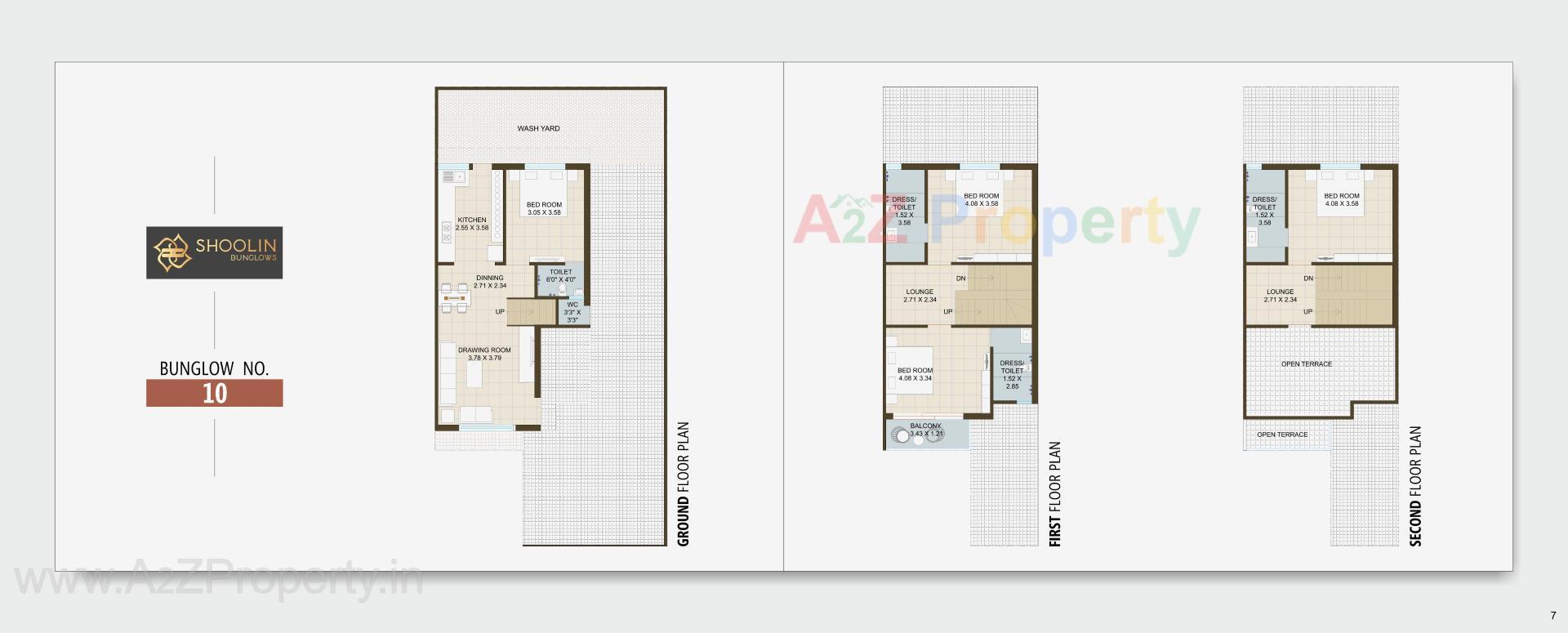 Layout of real estate project Shoolin Bunglows located at Singarva, Ahmedabad, Gujarat