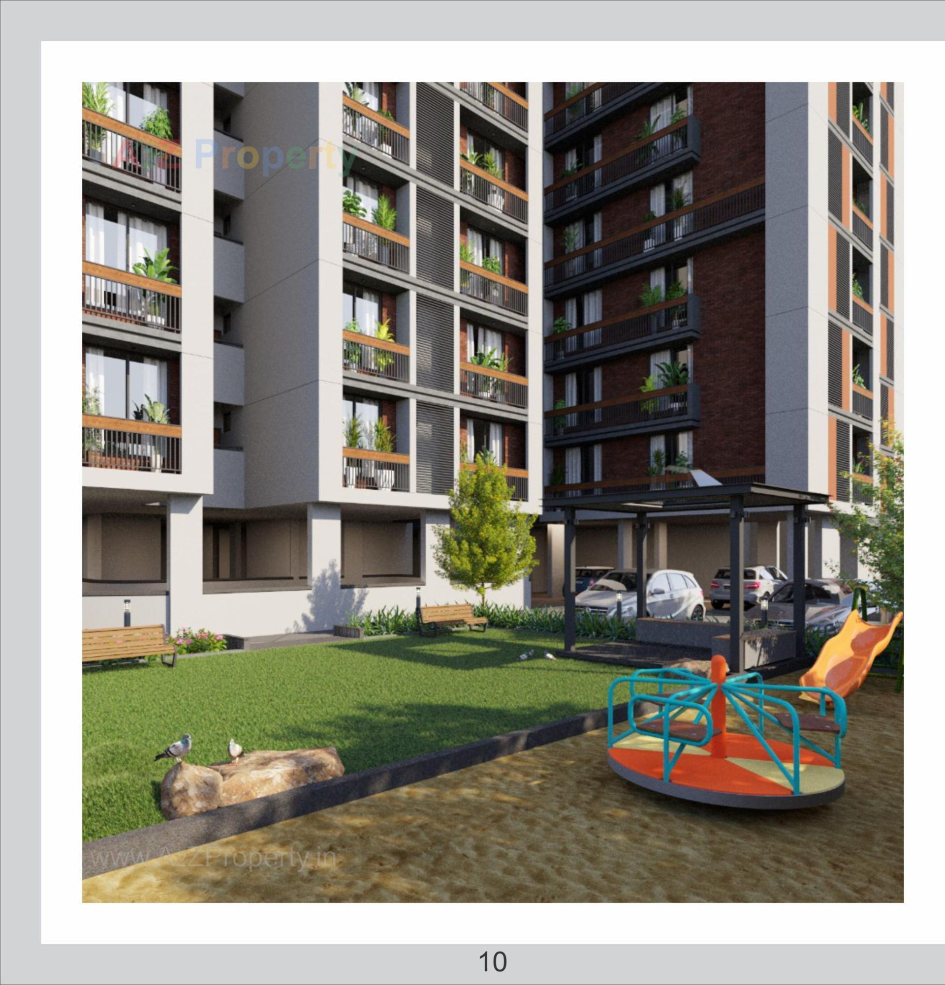 3D Elevation of real estate project Shoolin Exotica located at Isanpur, Ahmedabad, Gujarat