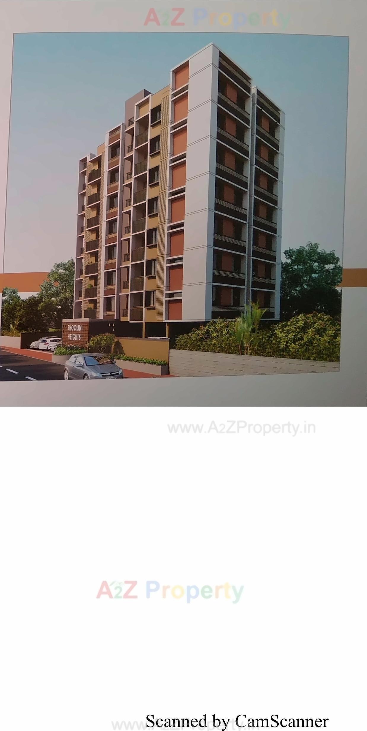 3D Elevation of real estate project Shoolin Heights located at Rajpur-hirpur, Ahmedabad, Gujarat