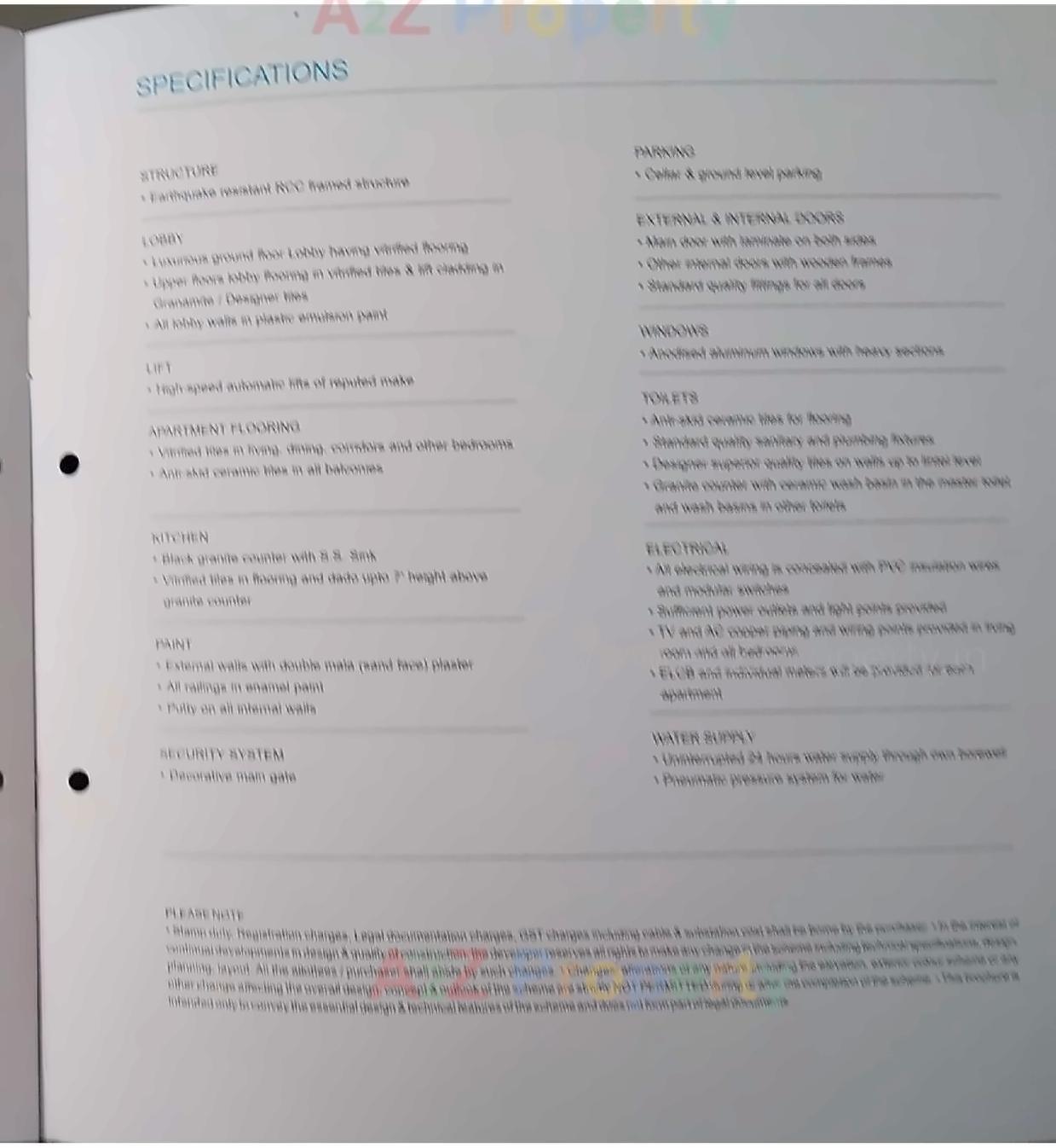 Project Specifications