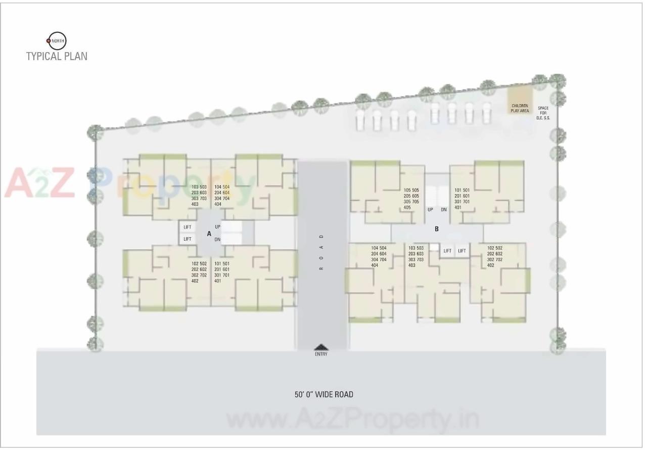 Layout of real estate project Shraddha Harmony located at Vastral, Ahmedabad, Gujarat