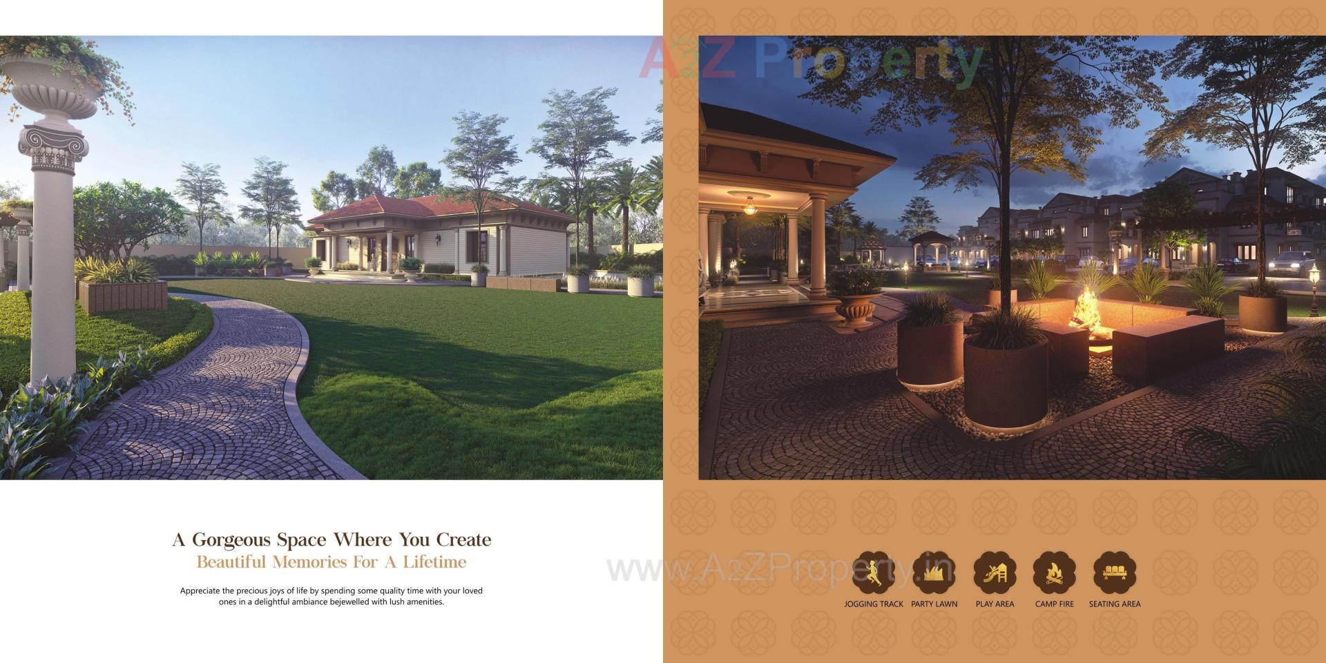 3D Elevation of real estate project Shree Bungalows located at Oganj, Ahmedabad, Gujarat