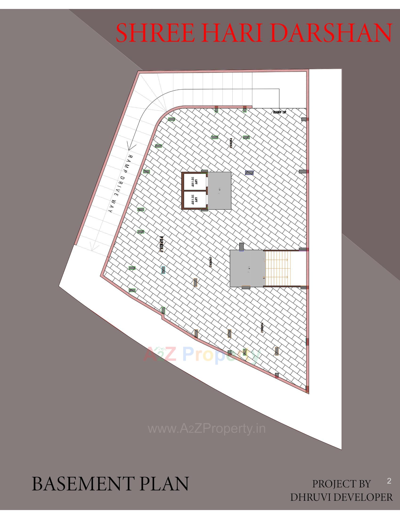 Layout of real estate project Shree Hari Darshan located at Chandlodia, Ahmedabad, Gujarat
