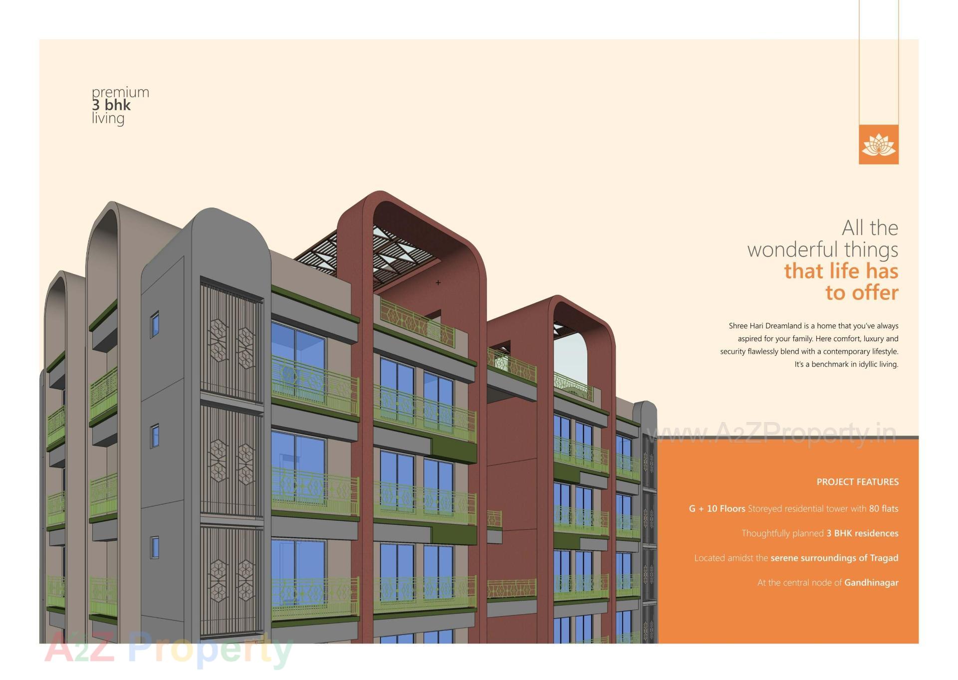  of real estate project Shree Hari Dreamland located at Tragad, Ahmedabad, Gujarat