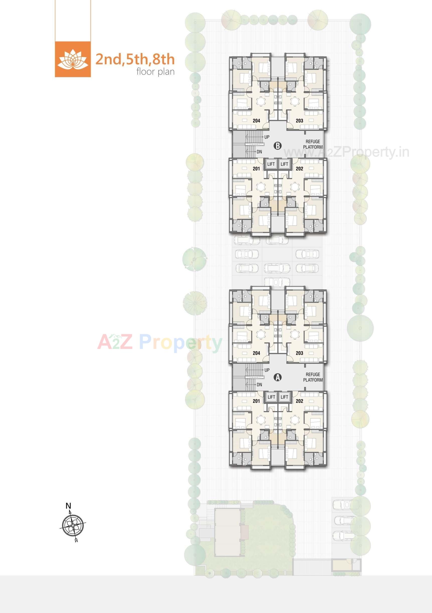 Layout of real estate project Shree Hari Dreamland located at Tragad, Ahmedabad, Gujarat