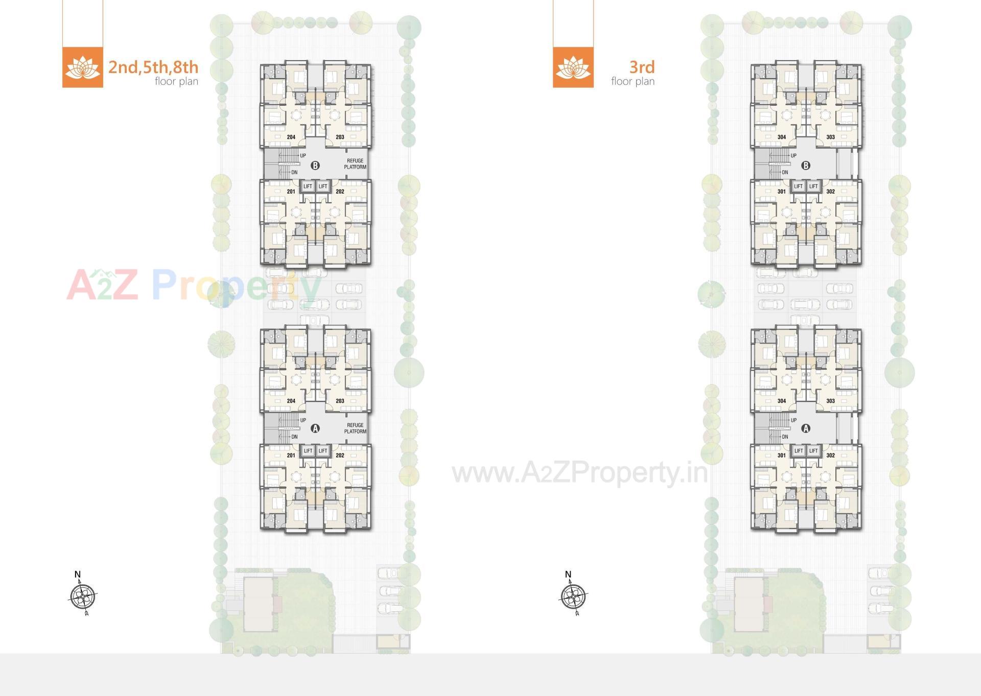 Layout of real estate project Shree Hari Dreamland located at Tragad, Ahmedabad, Gujarat